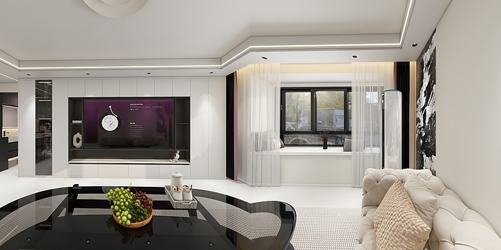 此效果图简单参考-阳光新区92㎡2室-装修设计方案