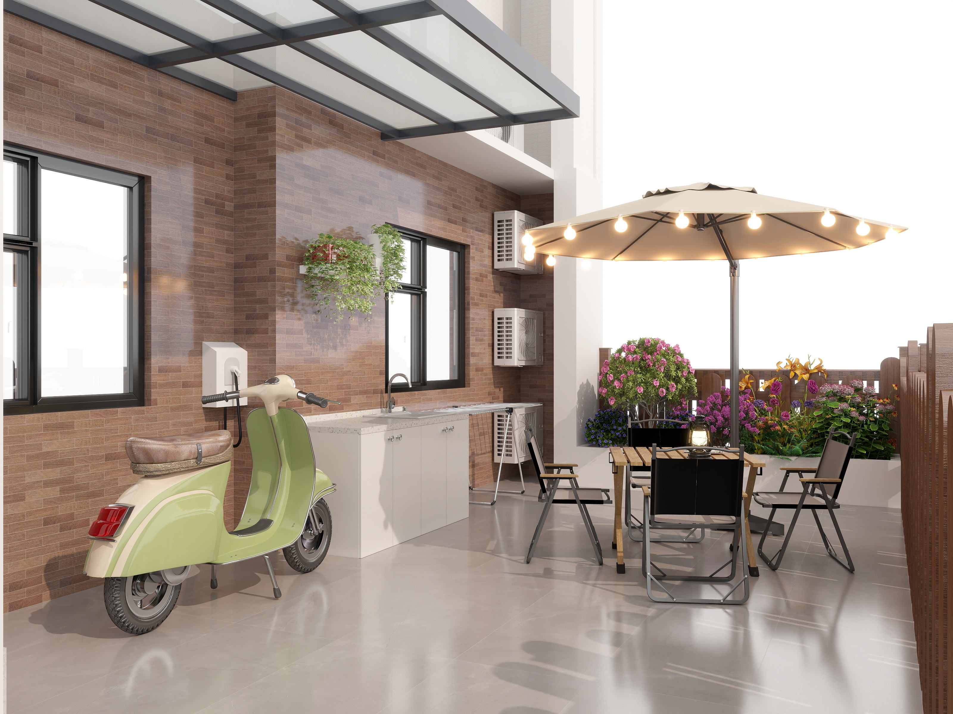 小南瓜吖-现代小庭院-装修设计方案