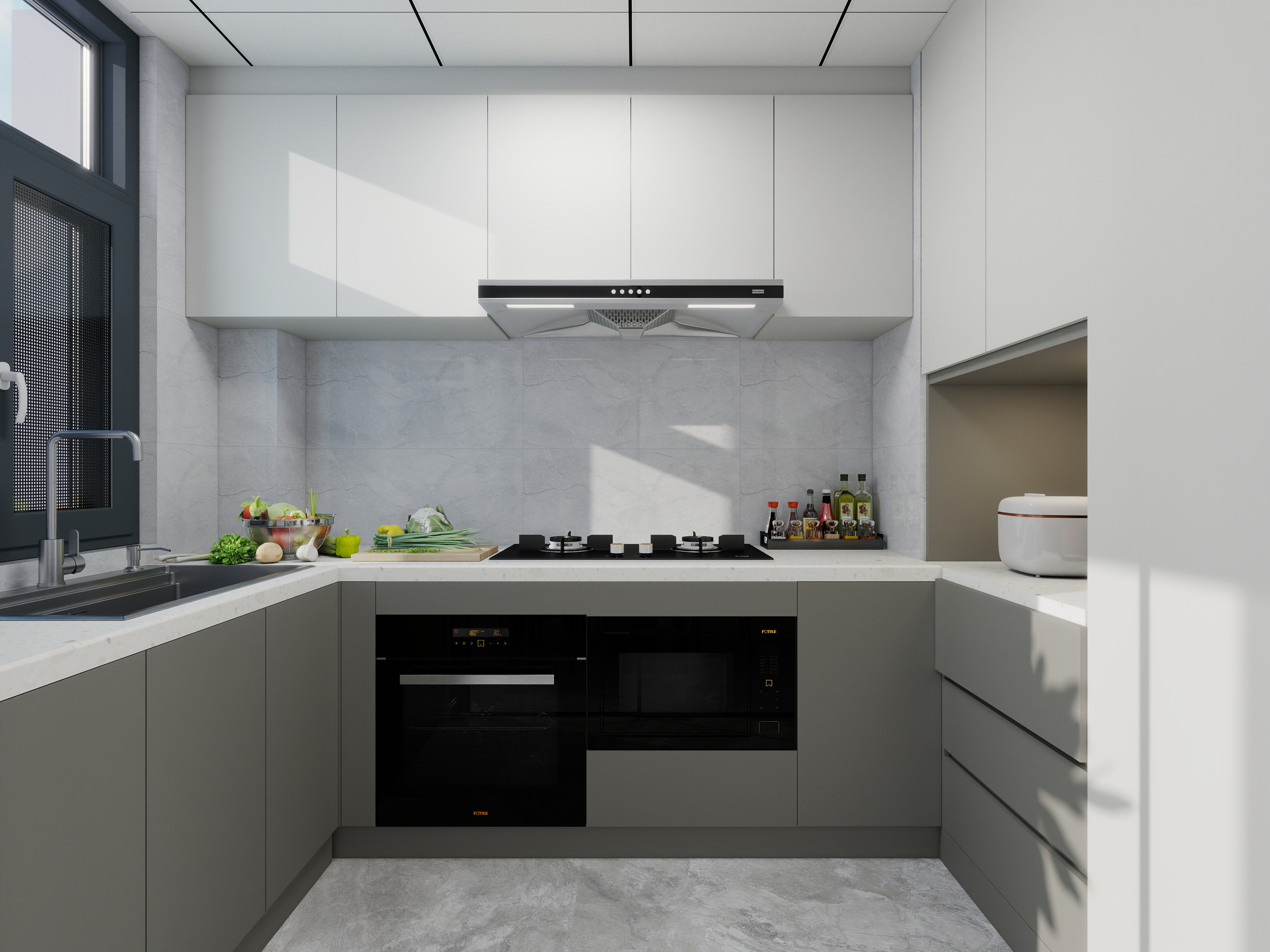 设计田工-奓山四期B区120现代轻奢装修效果图