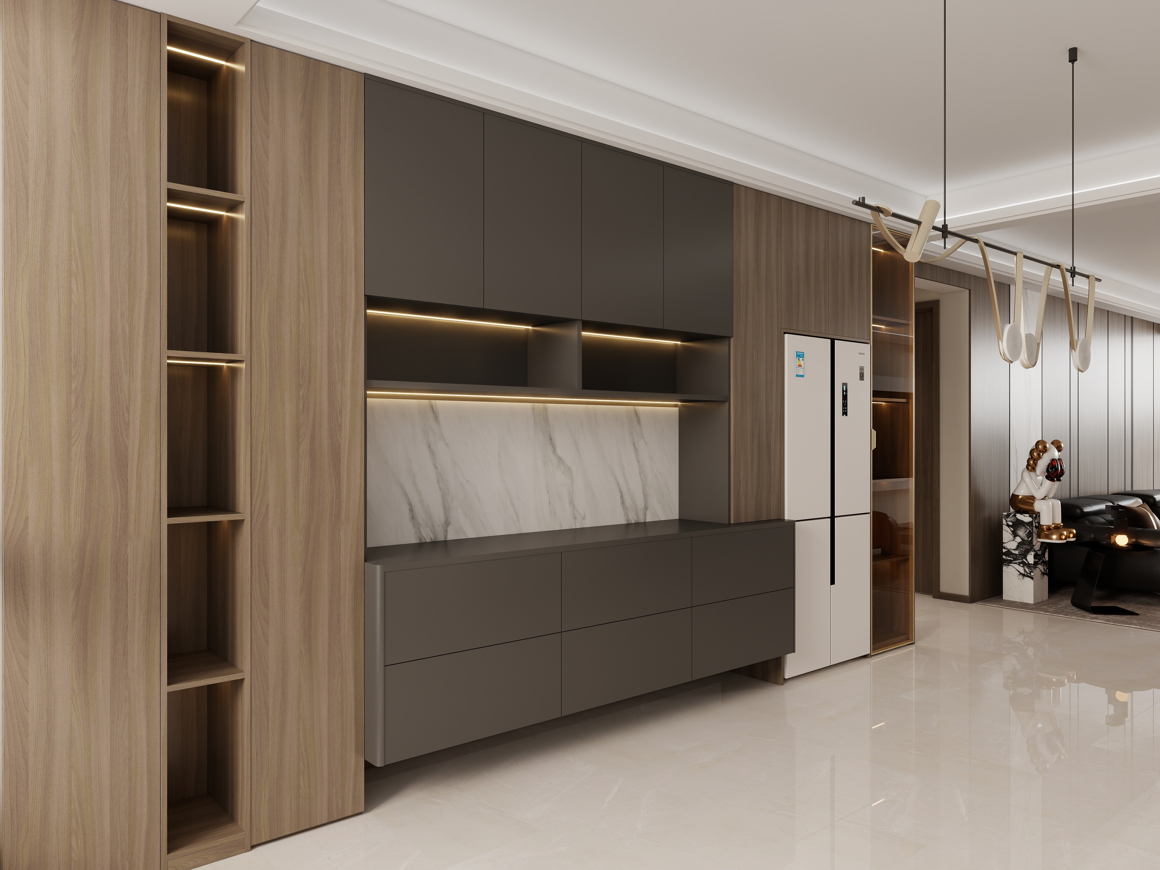 Wsj设计-盛昌苑122㎡3室装修效果图