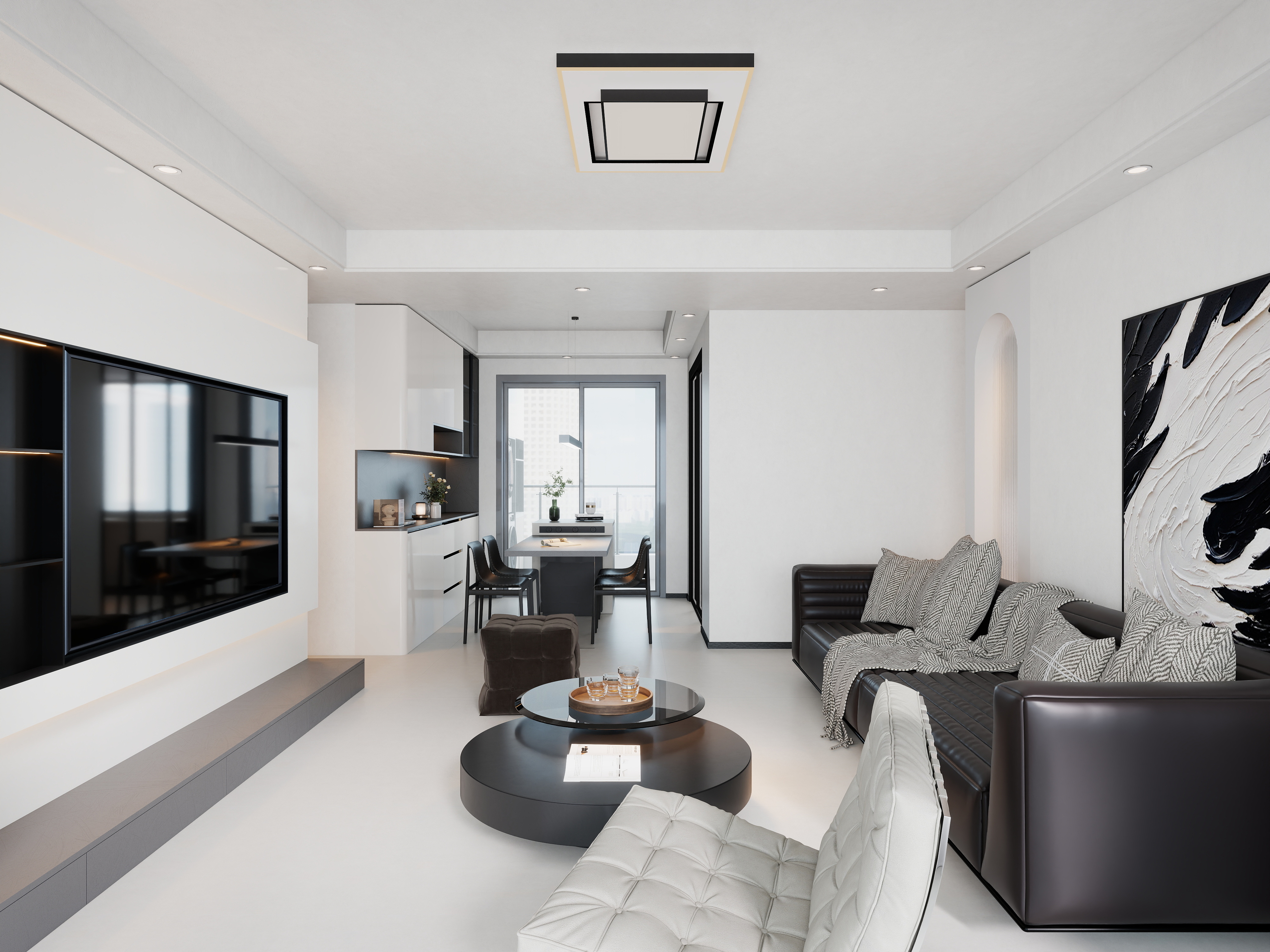 艺雅丽-124平现代简约装修效果图