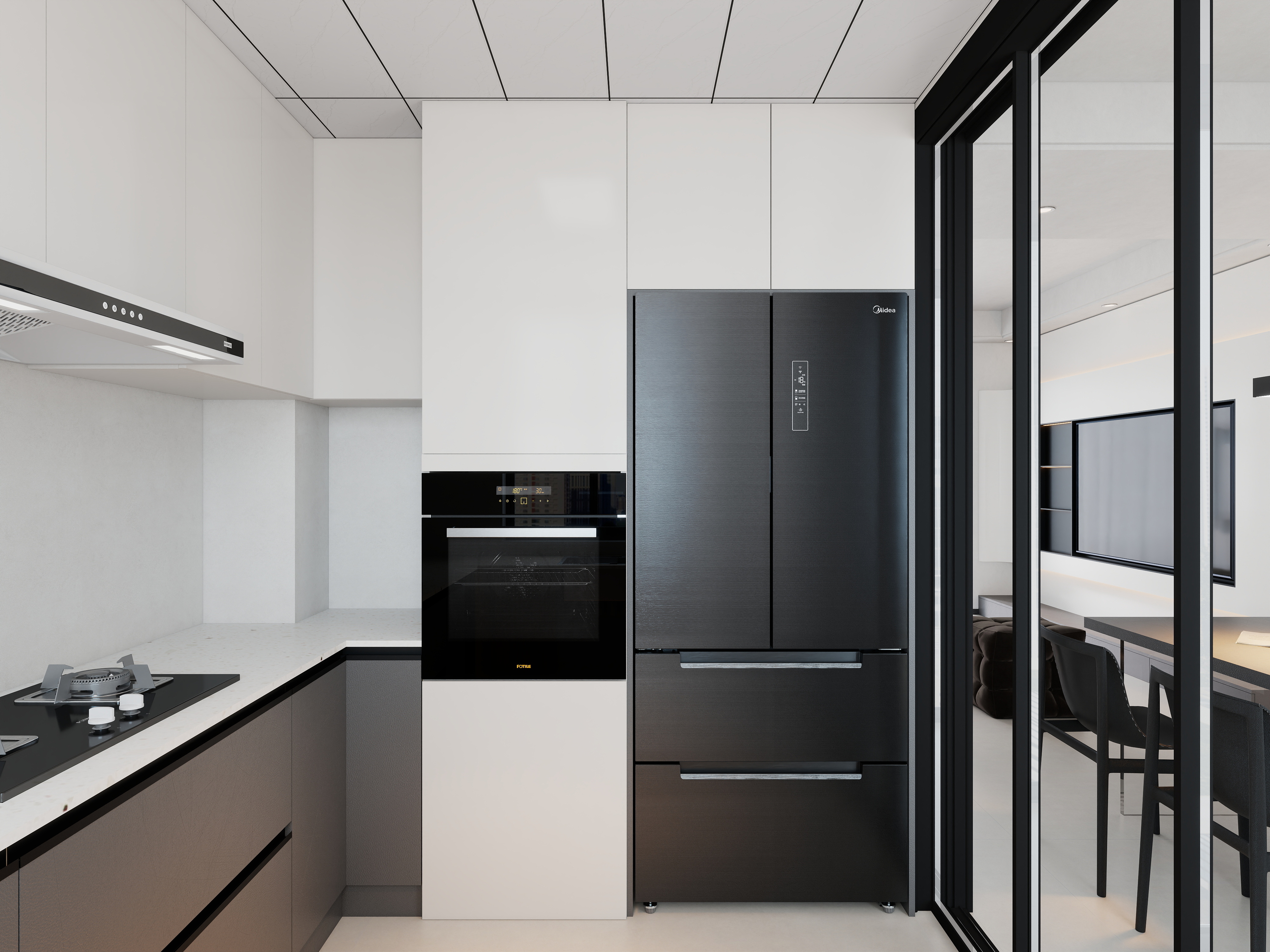 艺雅丽-124平现代简约 装修效果图