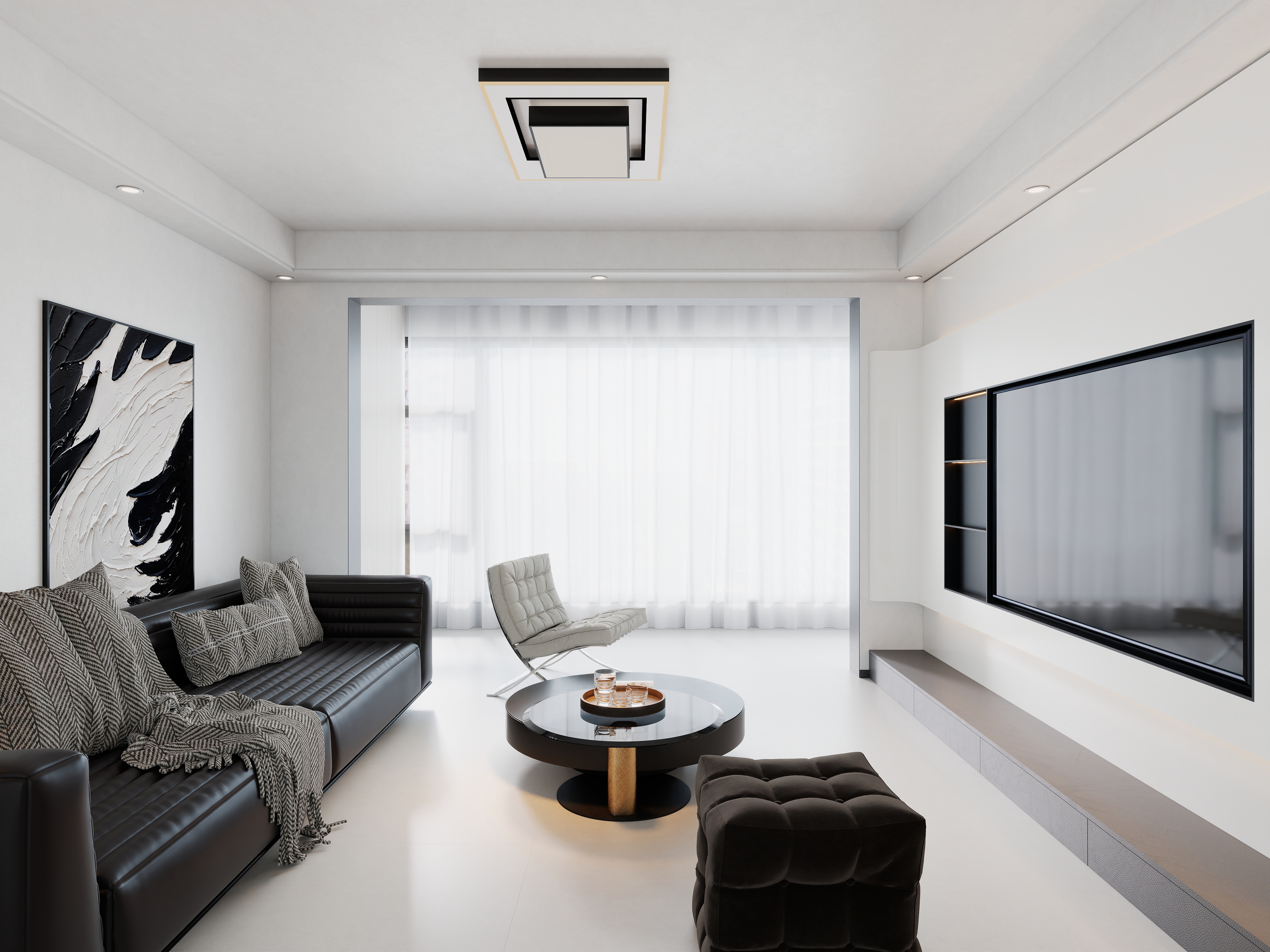 艺雅丽-124平现代简约装修效果图