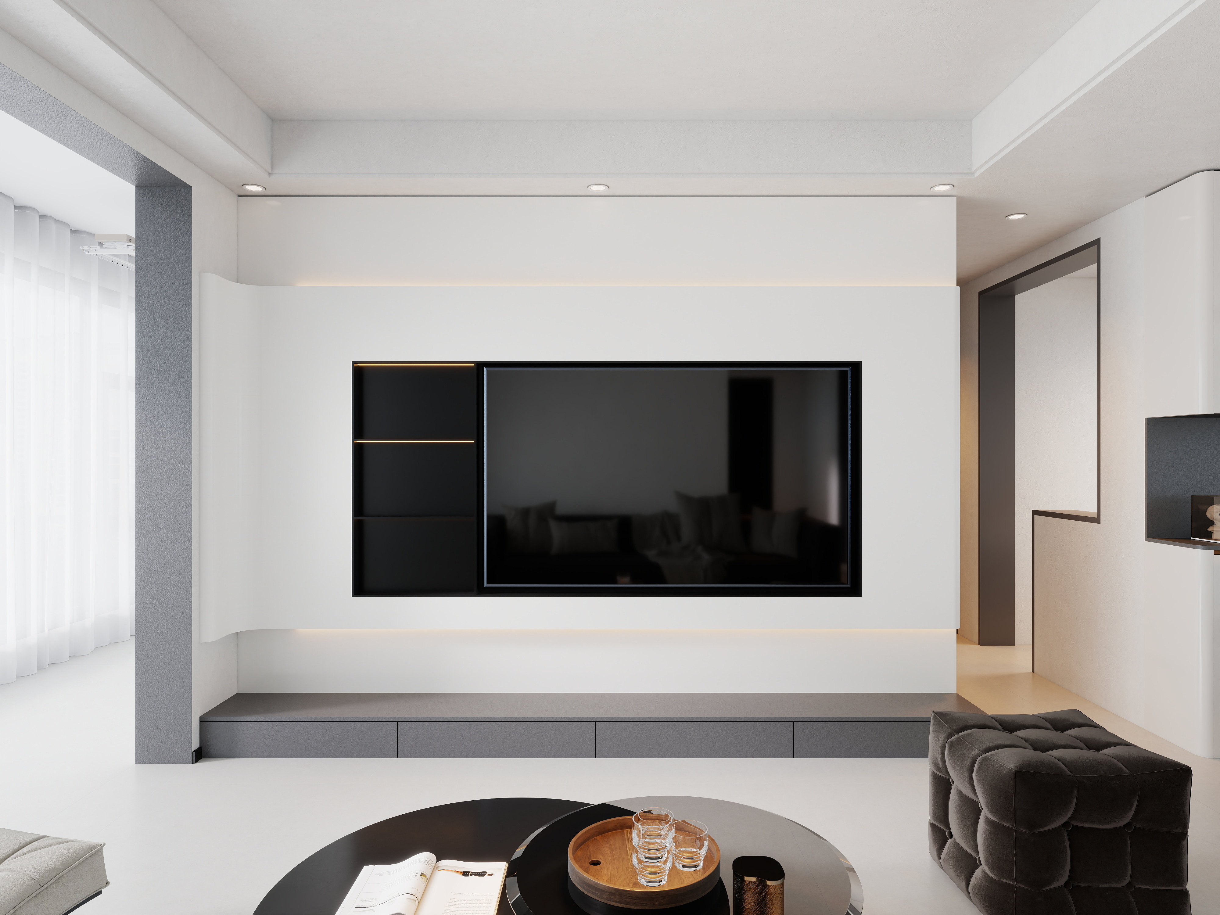 艺雅丽-124平现代简约 装修效果图