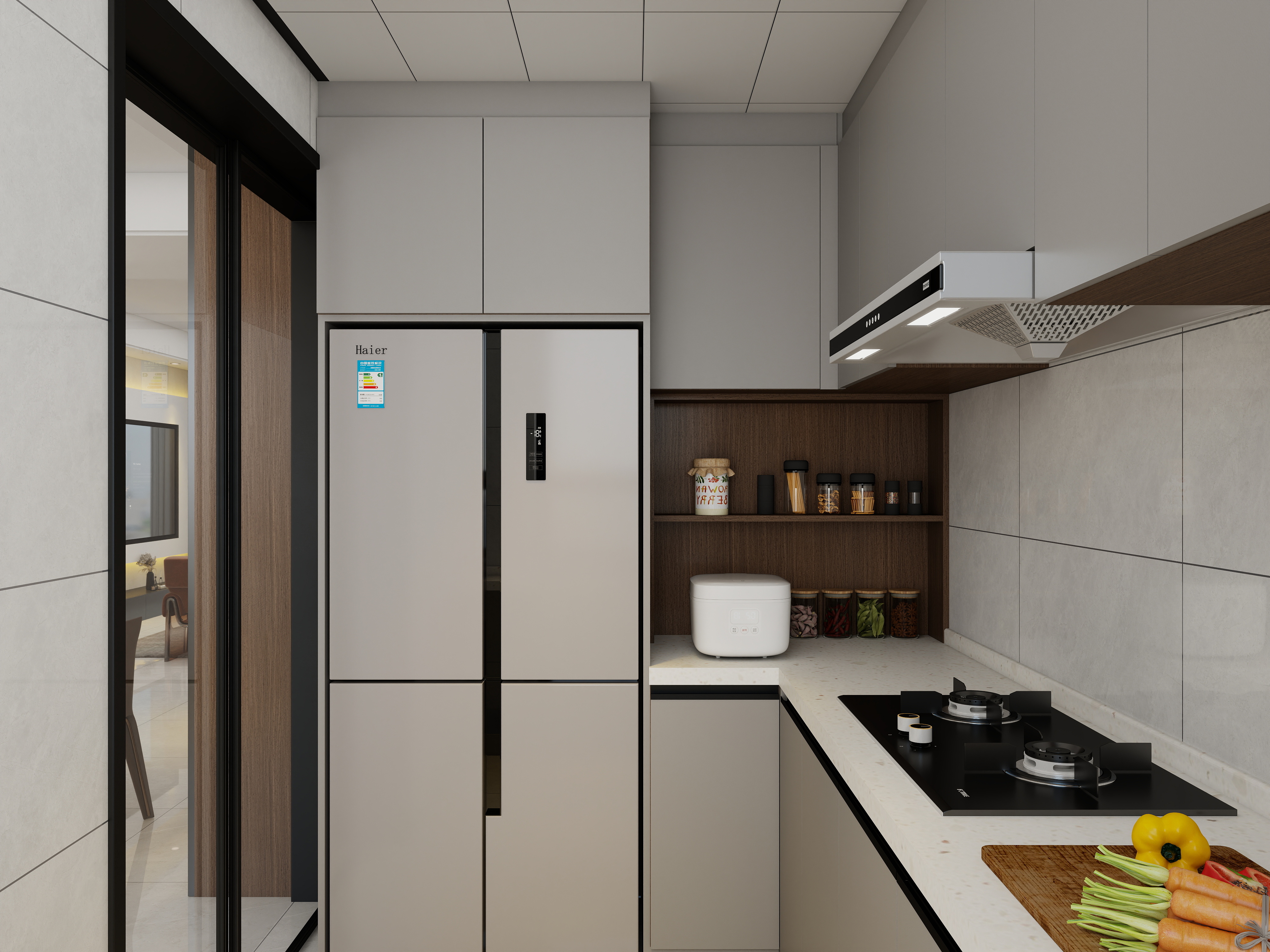 白振-崇文海棠126㎡3室装修效果图