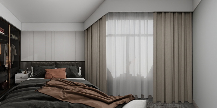 左景轩-中德英伦联邦96㎡3室-装修设计方案