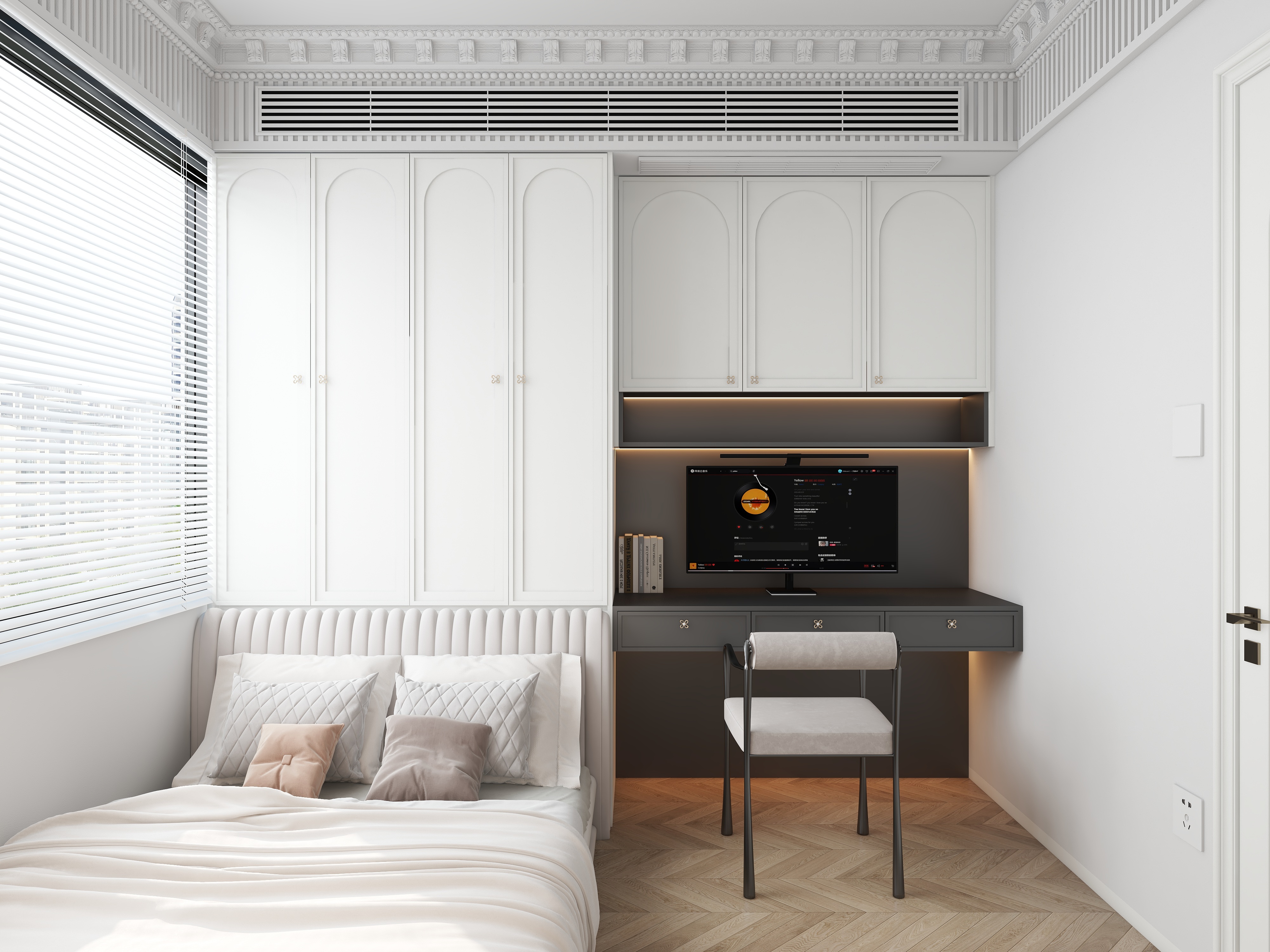 汐墨--XMDesign-黑白法式装修效果图