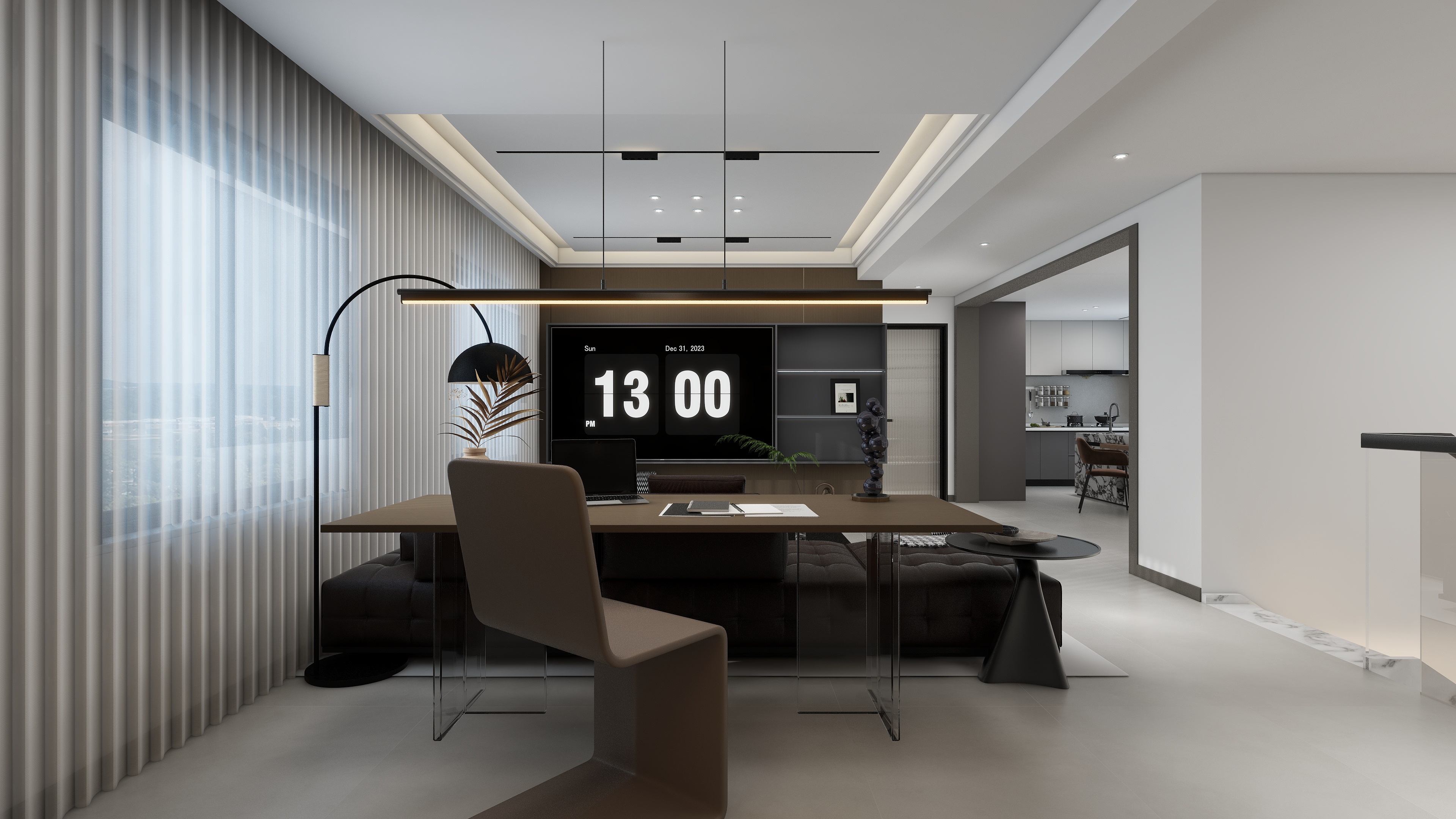 星空设计工作室design-现代简约142㎡1室装修效果图