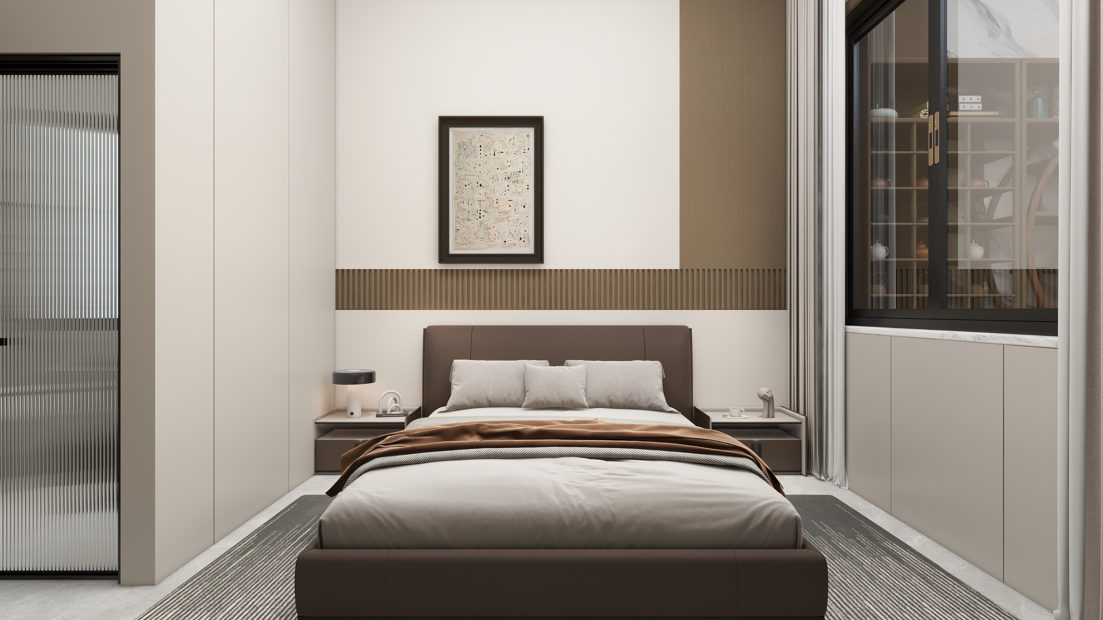 星空设计500一套-现代简约138㎡1室装修效果图