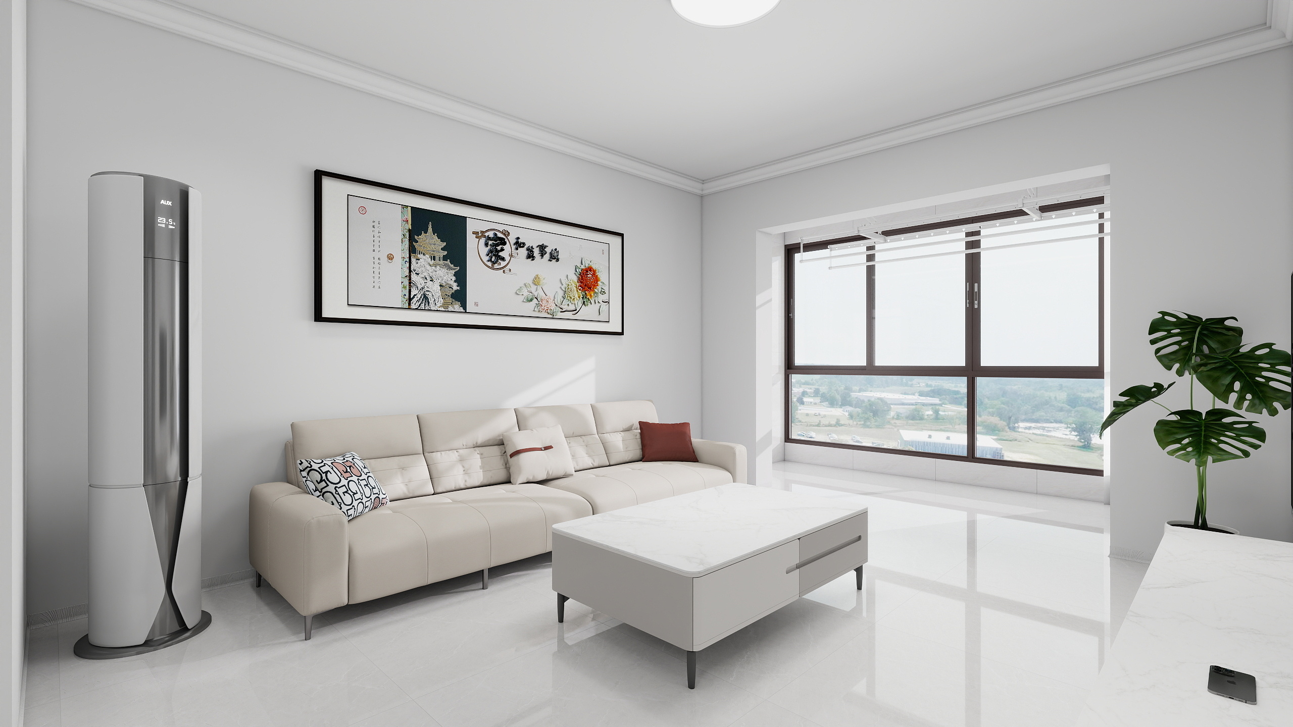 六安装饰设计-黄-永丰小区10栋1202-简装-装修设计方案