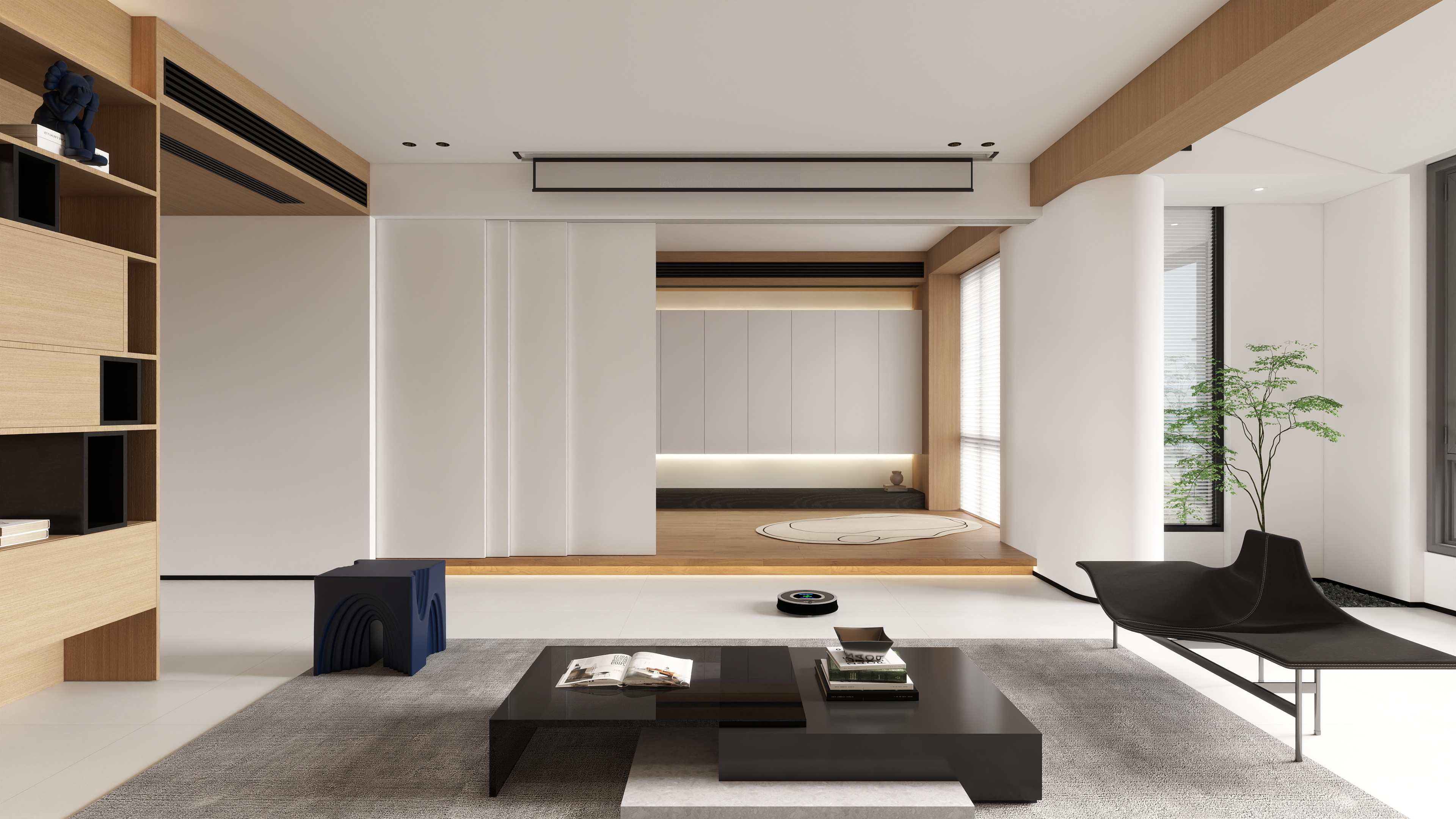 星空设计500一套-原木极简大平层-装修设计方案