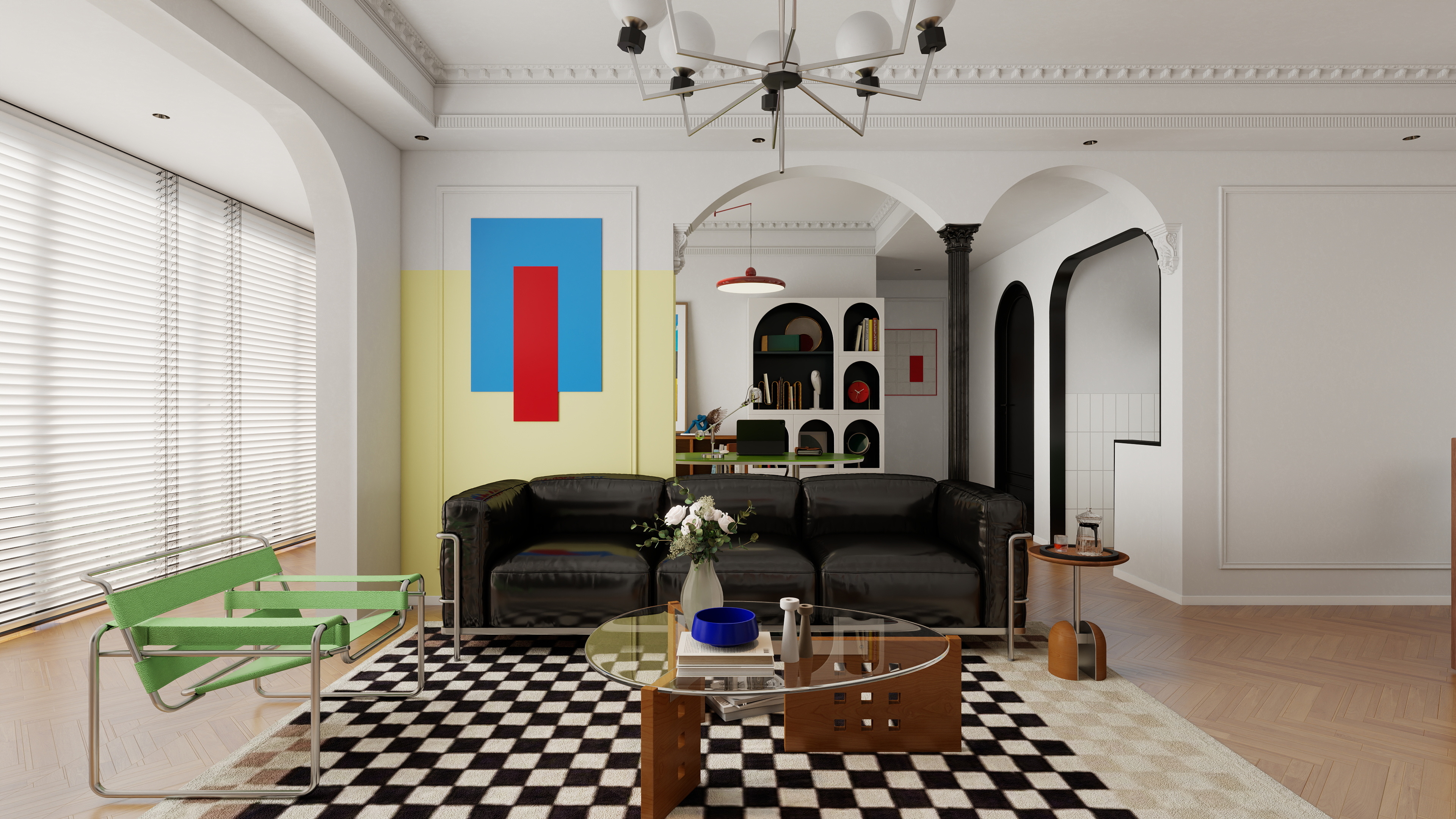 星空设计500一套-法式包豪斯混搭风格-装修设计方案