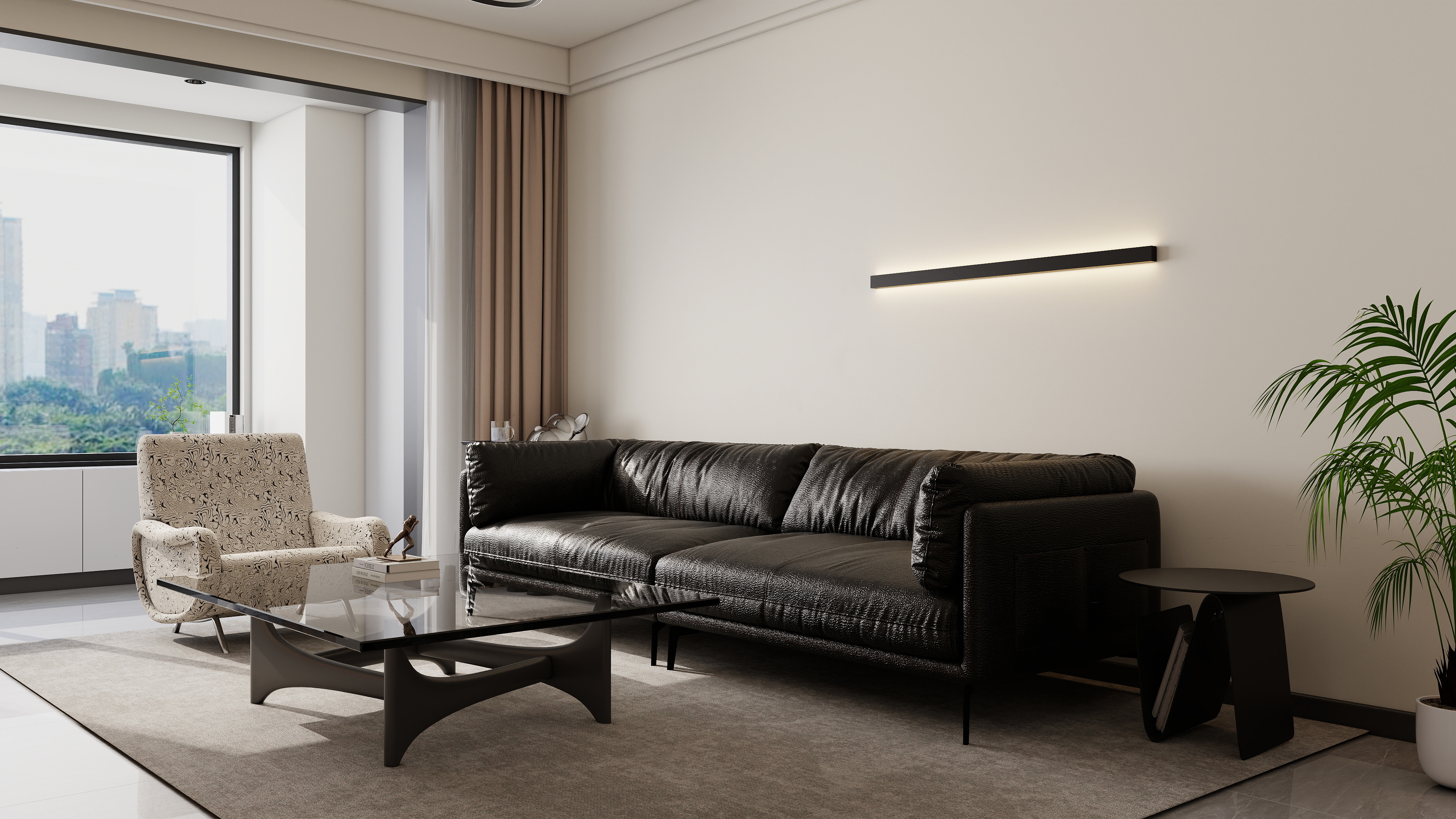 庄育霖-天安花园120平现代3室装修效果图