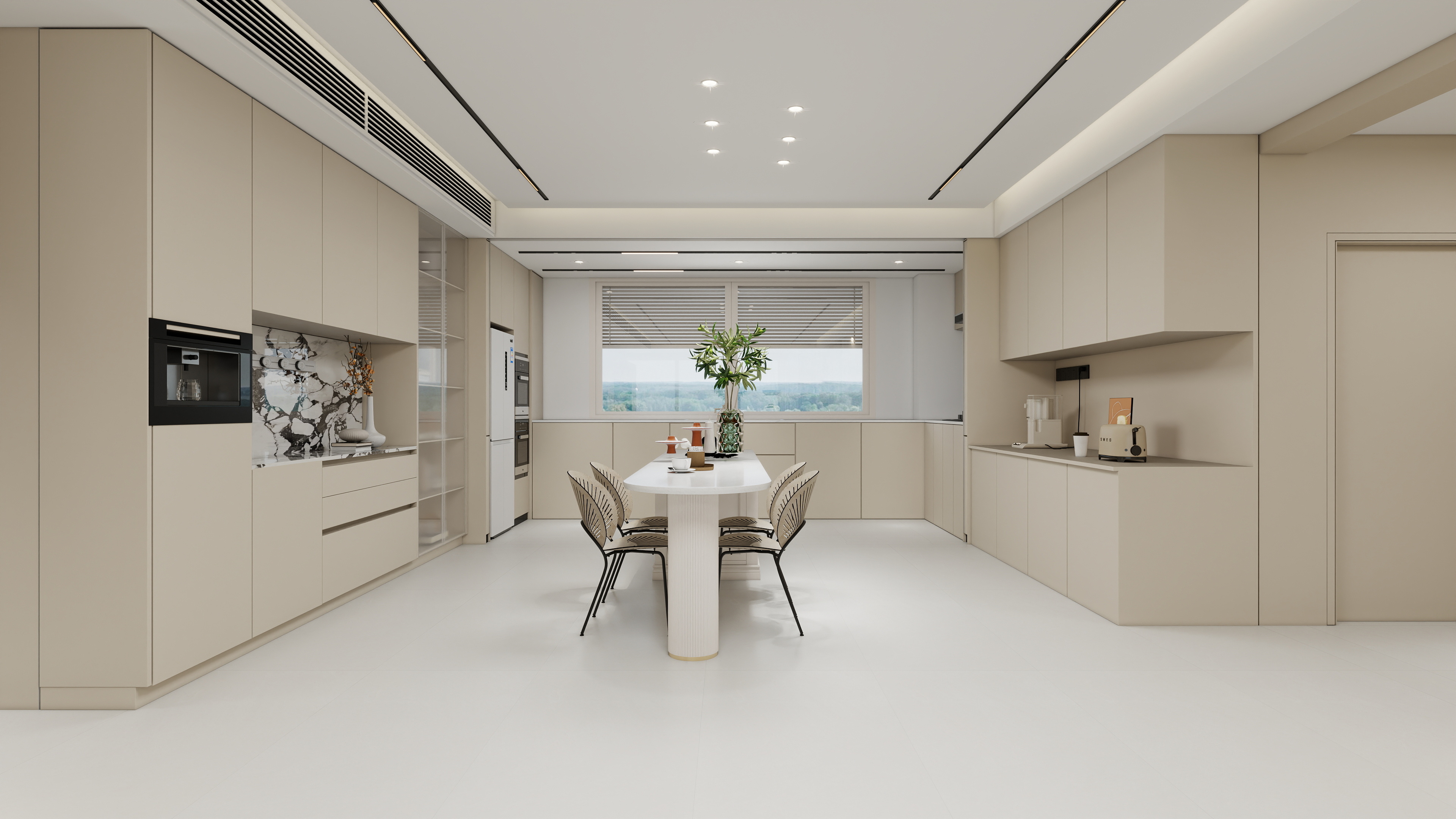 星空设计500一套-现代简约196㎡2室装修效果图