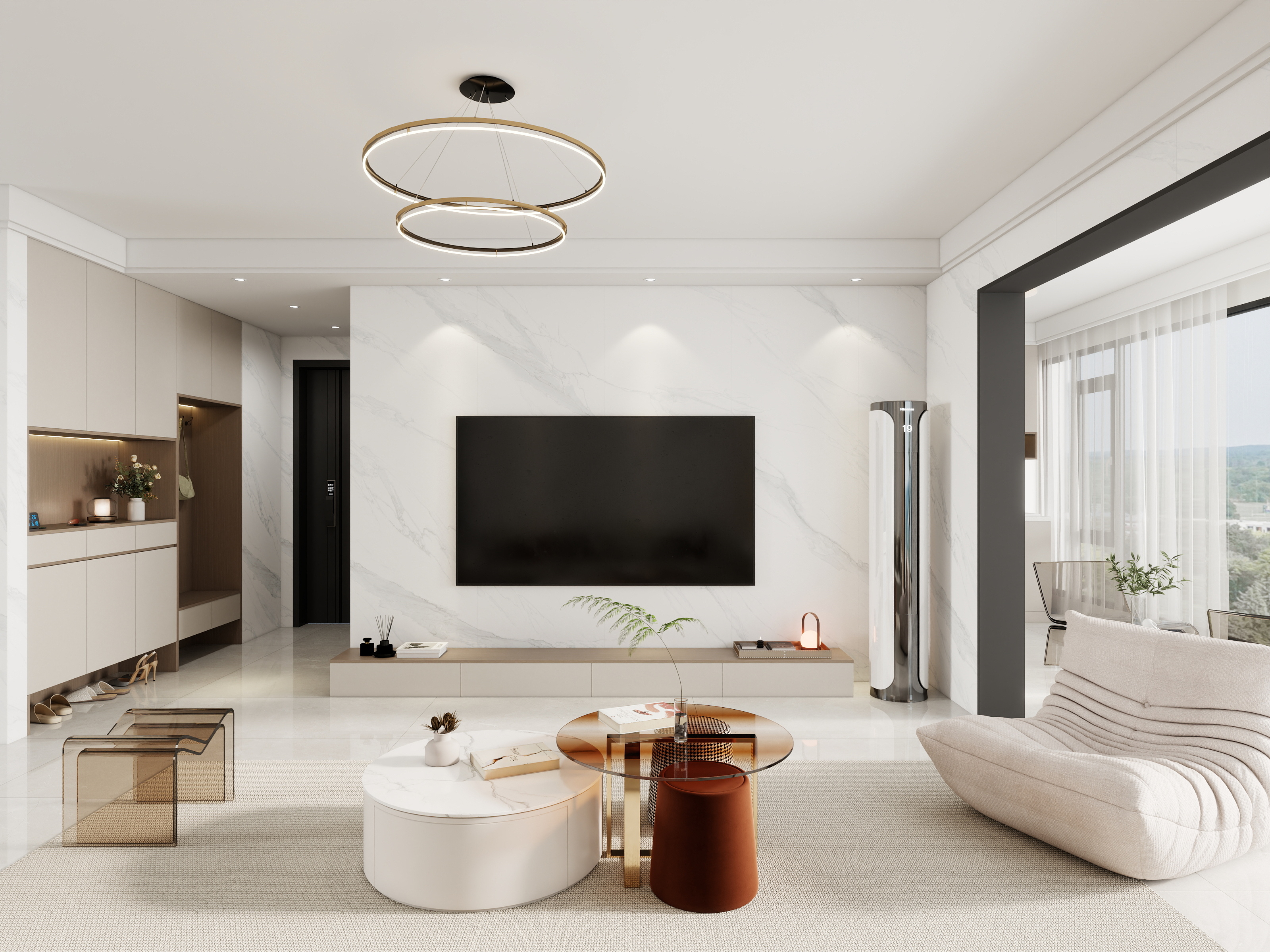 李青越-171平方现代简约五居室装修效果图