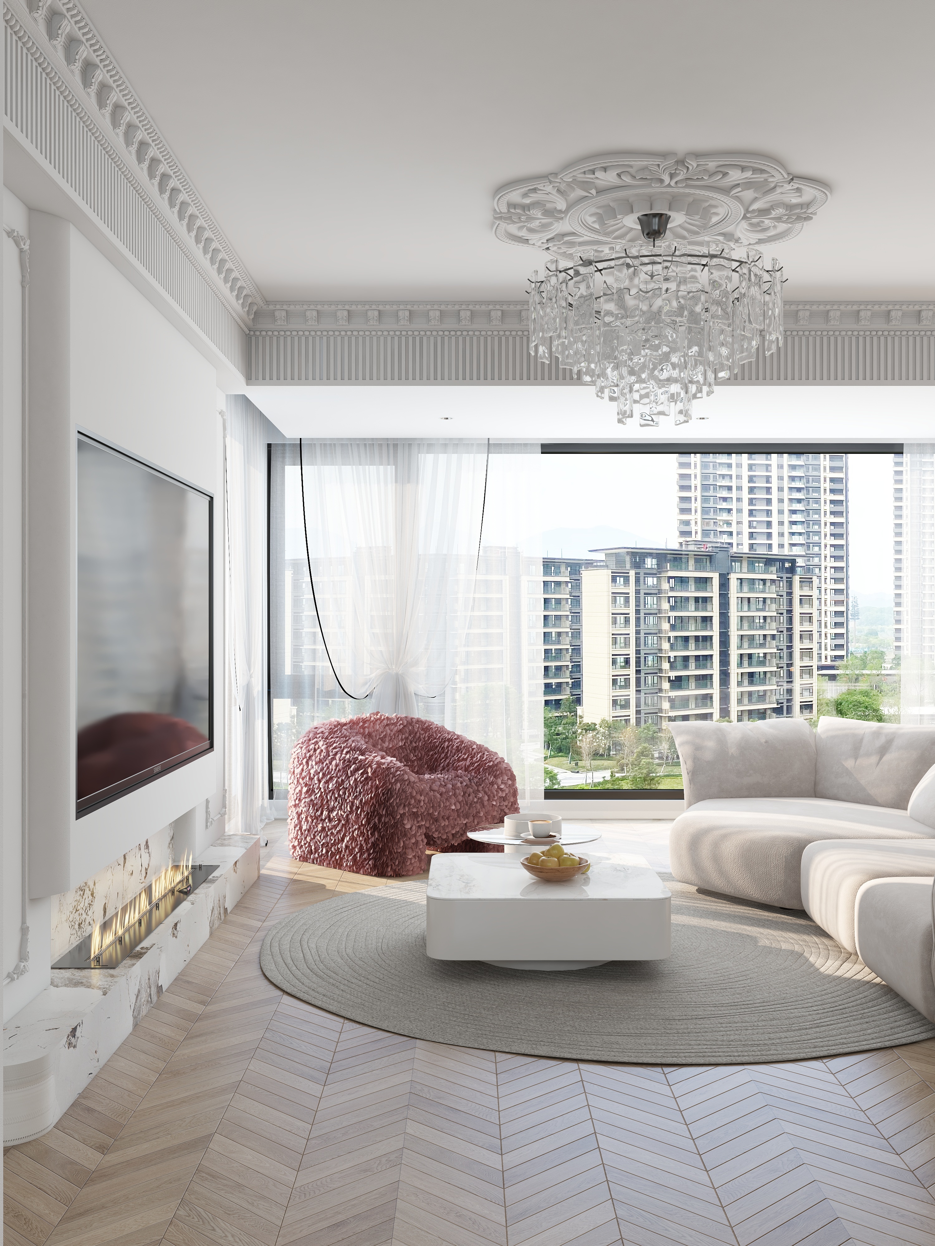 汐墨--XMDesign-黑白法式-装修设计方案