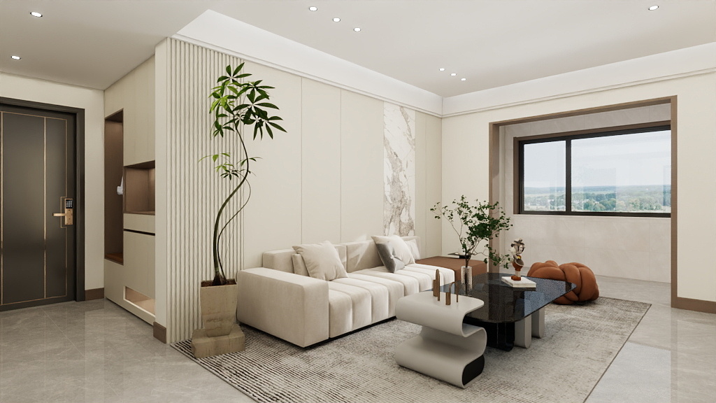 甄选-云鼎府三室装修效果图