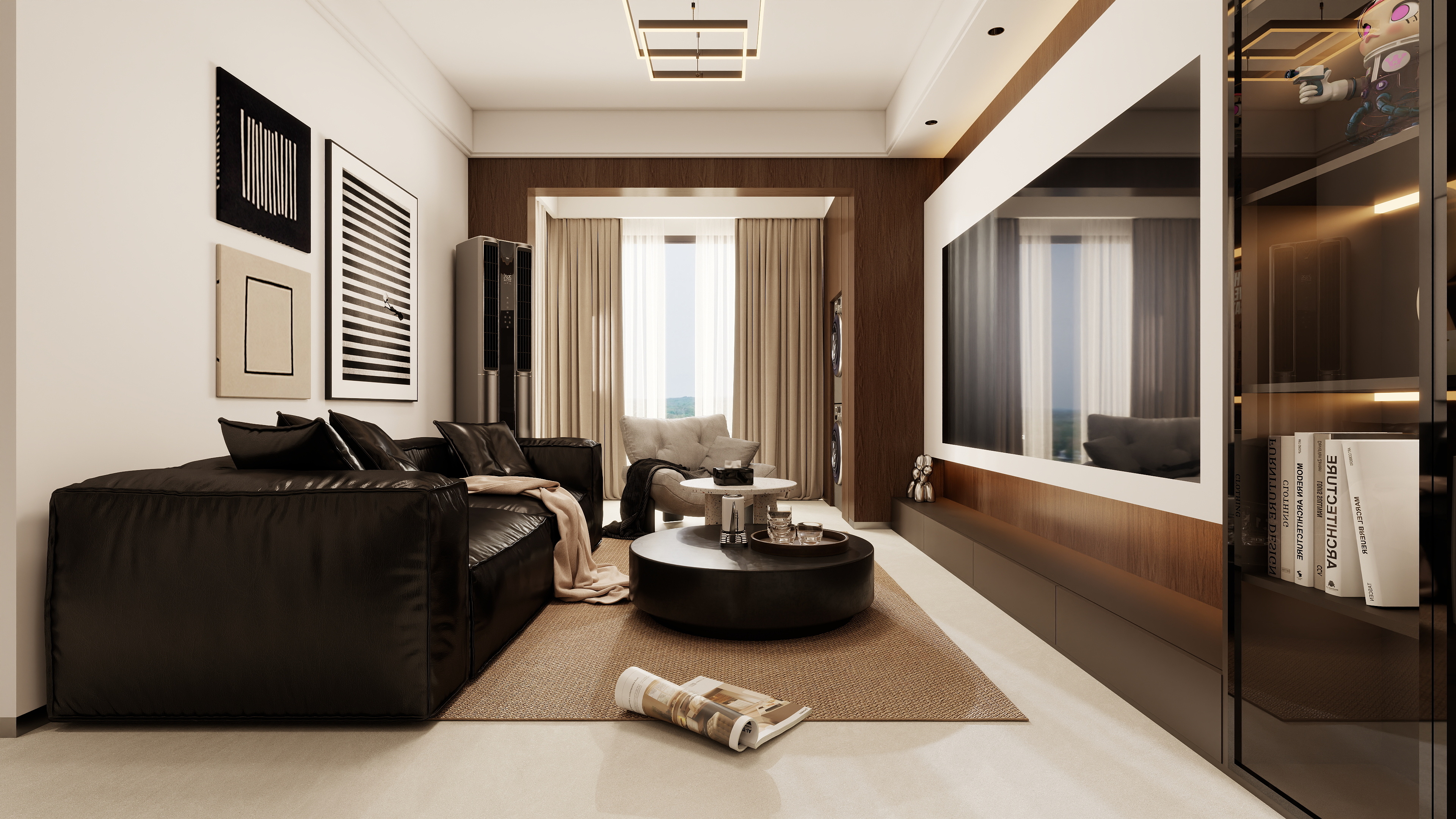 至简名设-文稳康-《保利 宸上印》89平现代意式|三居室-装修设计方案