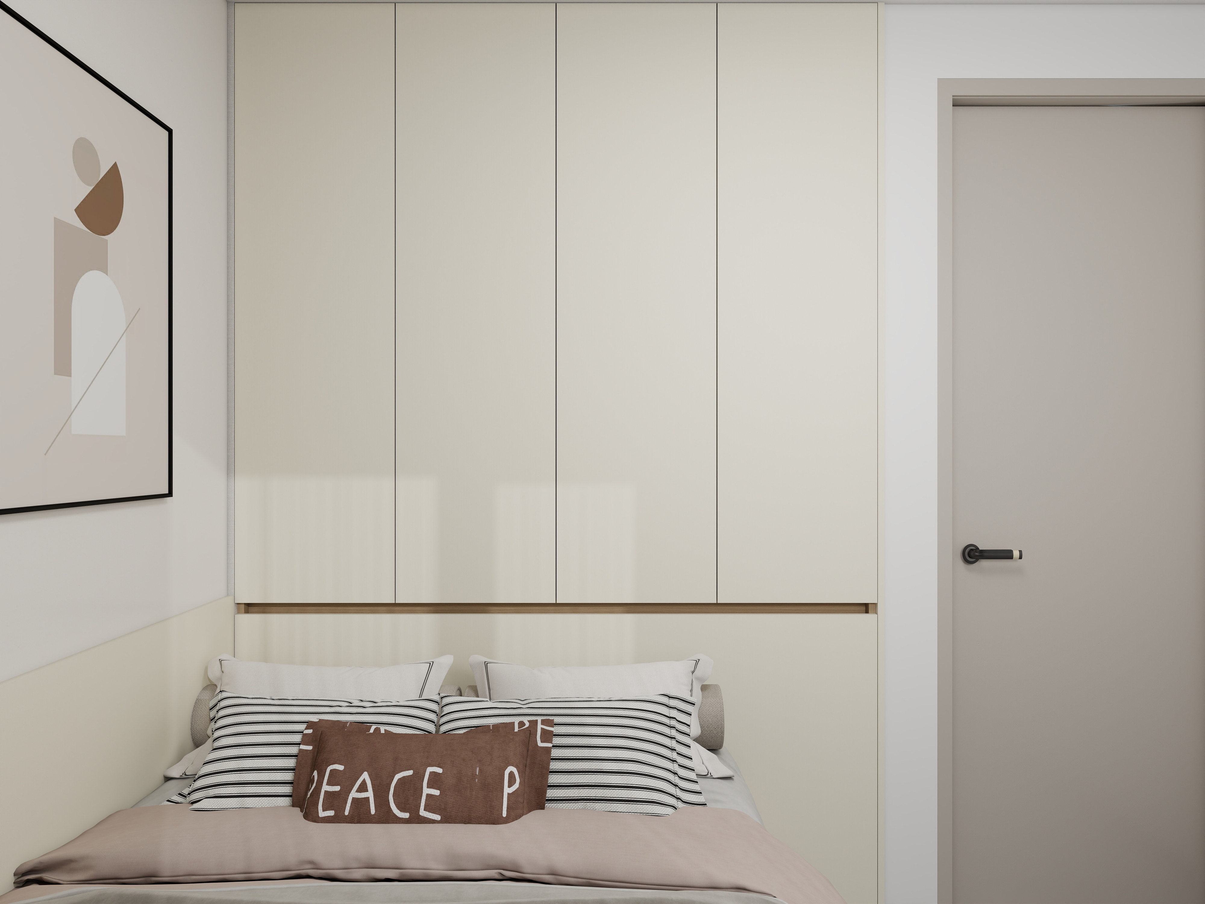 天水全案设计师白老师-和光尘樾95m² 4号楼3楼 - 1402一层儿童房装修效果图第2张