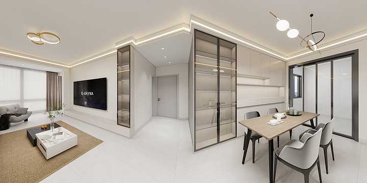 欧派板材全屋定制整装-简约风格-装修设计方案