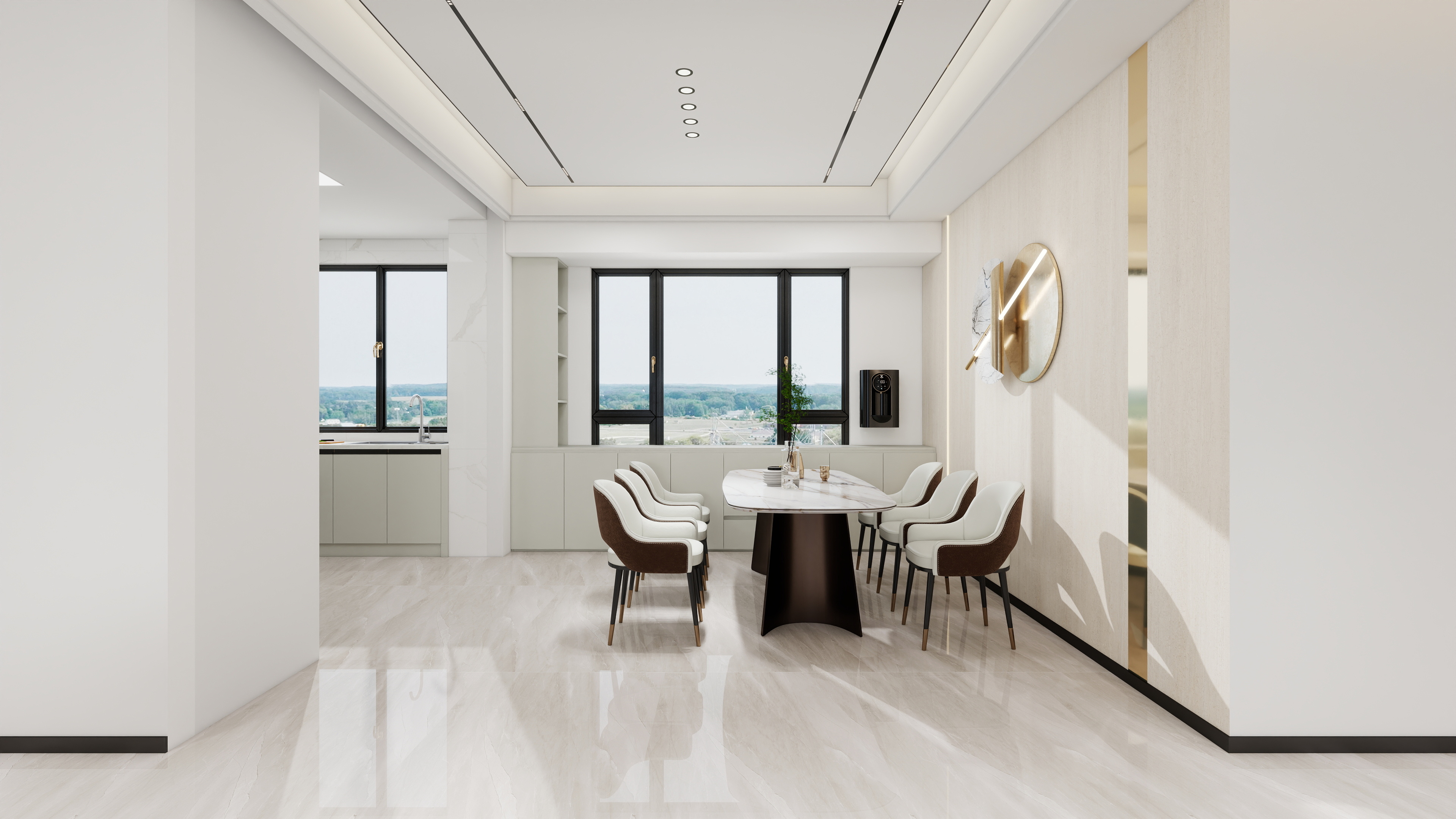 星空设计500一套-现代简约206㎡6室装修效果图