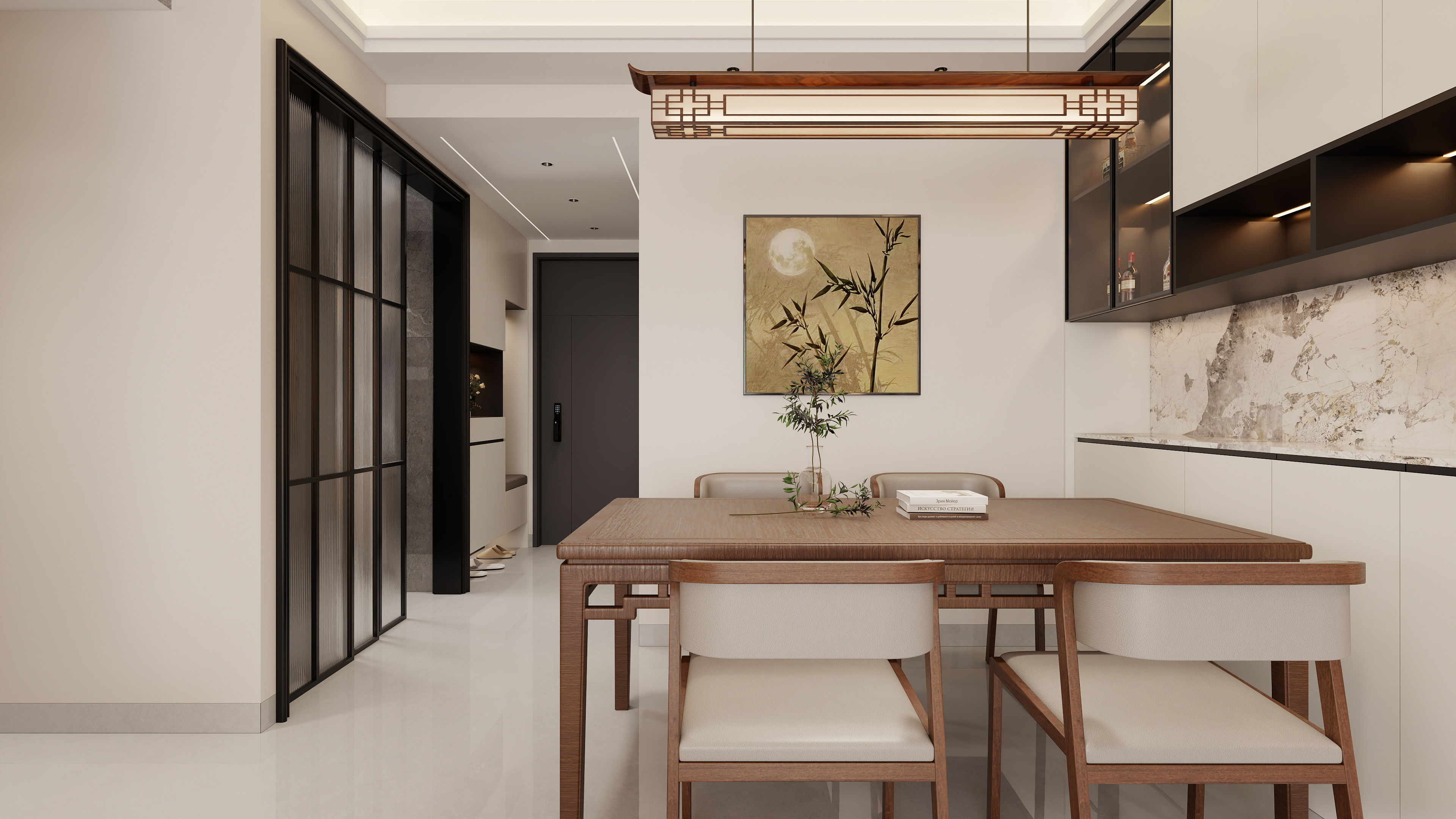 星空设计500一套-小区房现代简约109㎡3室装修效果图