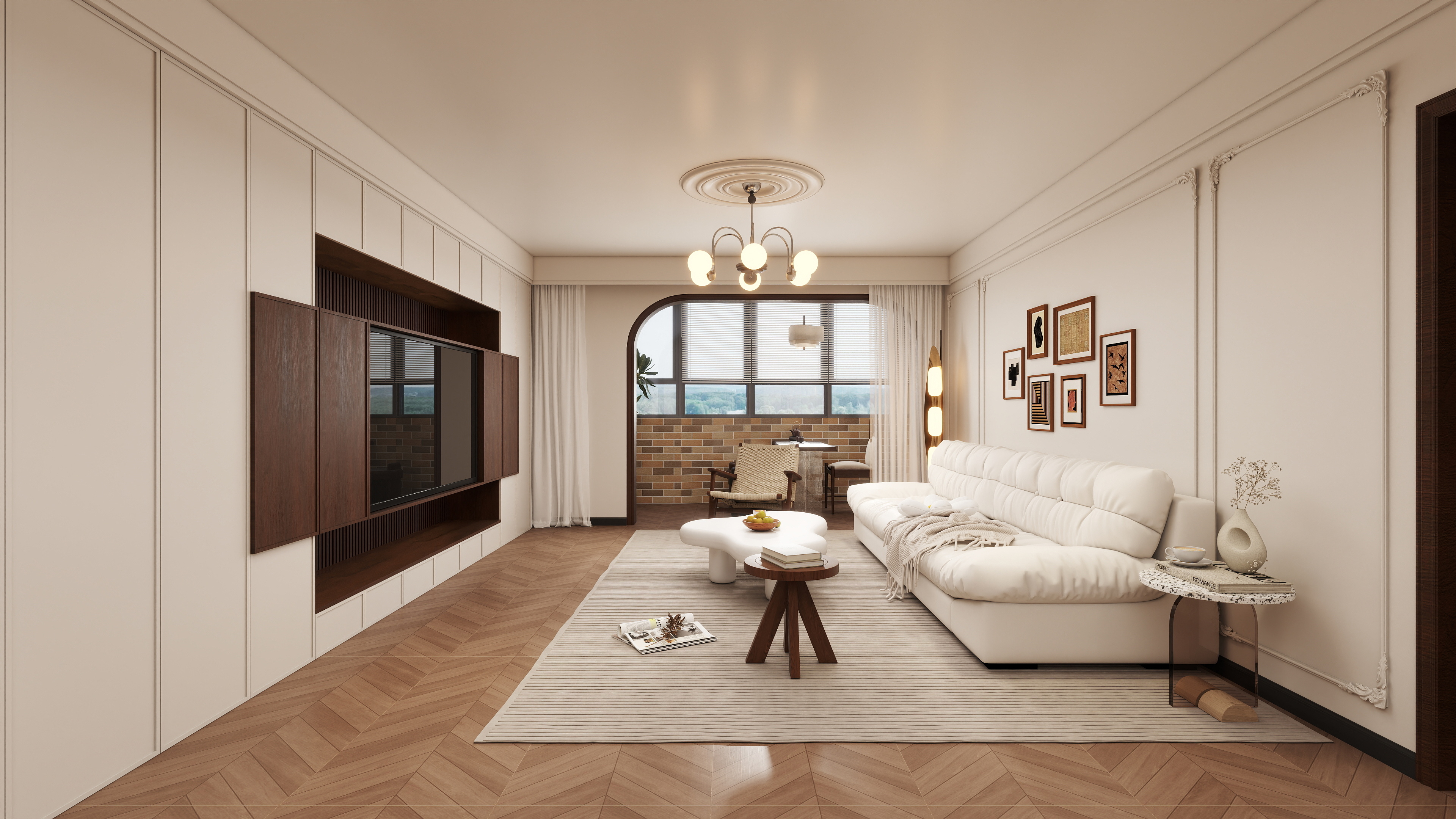 星空设计500-混搭142㎡4室装修效果图