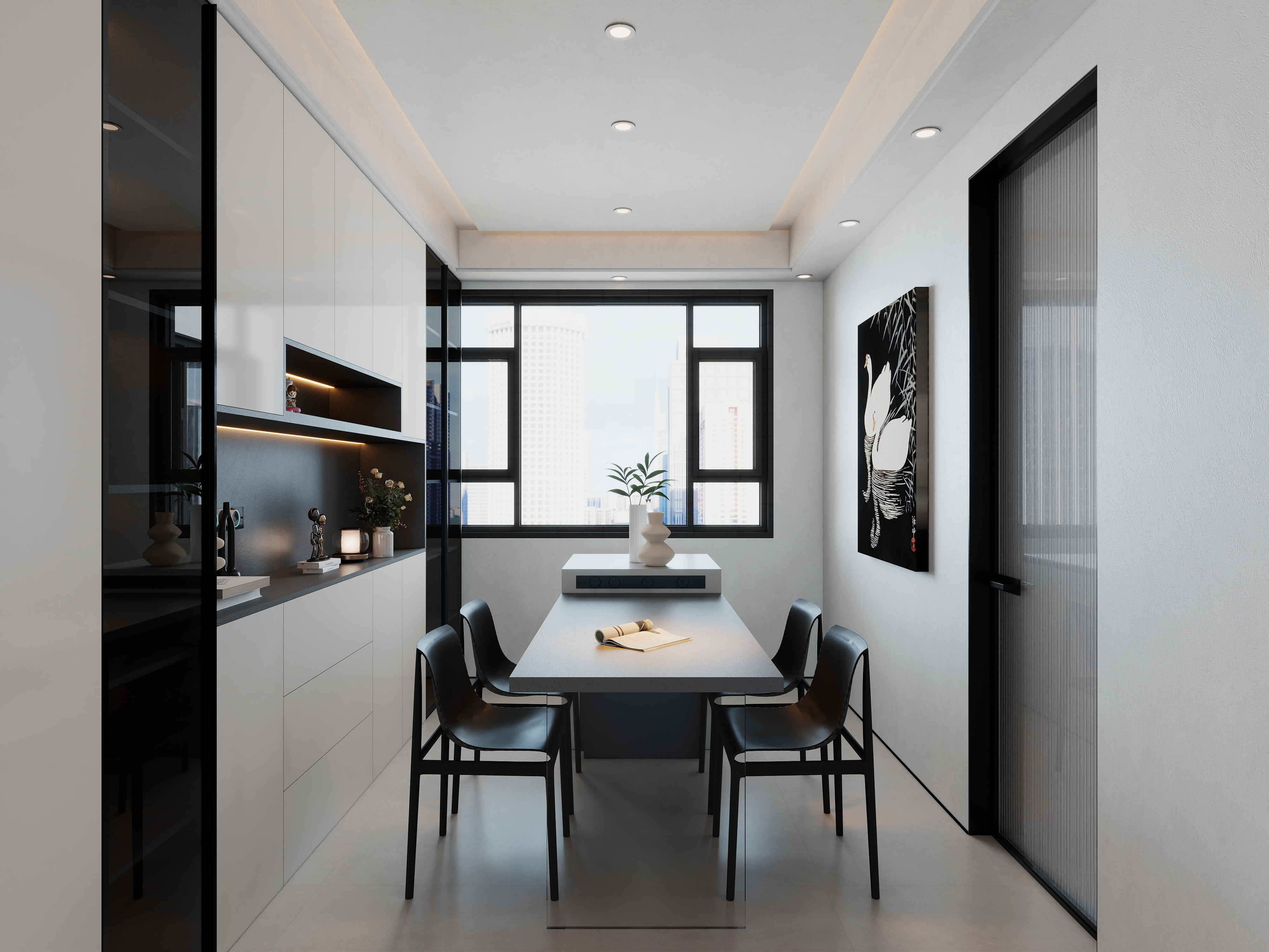 艺雅丽-132平现代简约 装修效果图