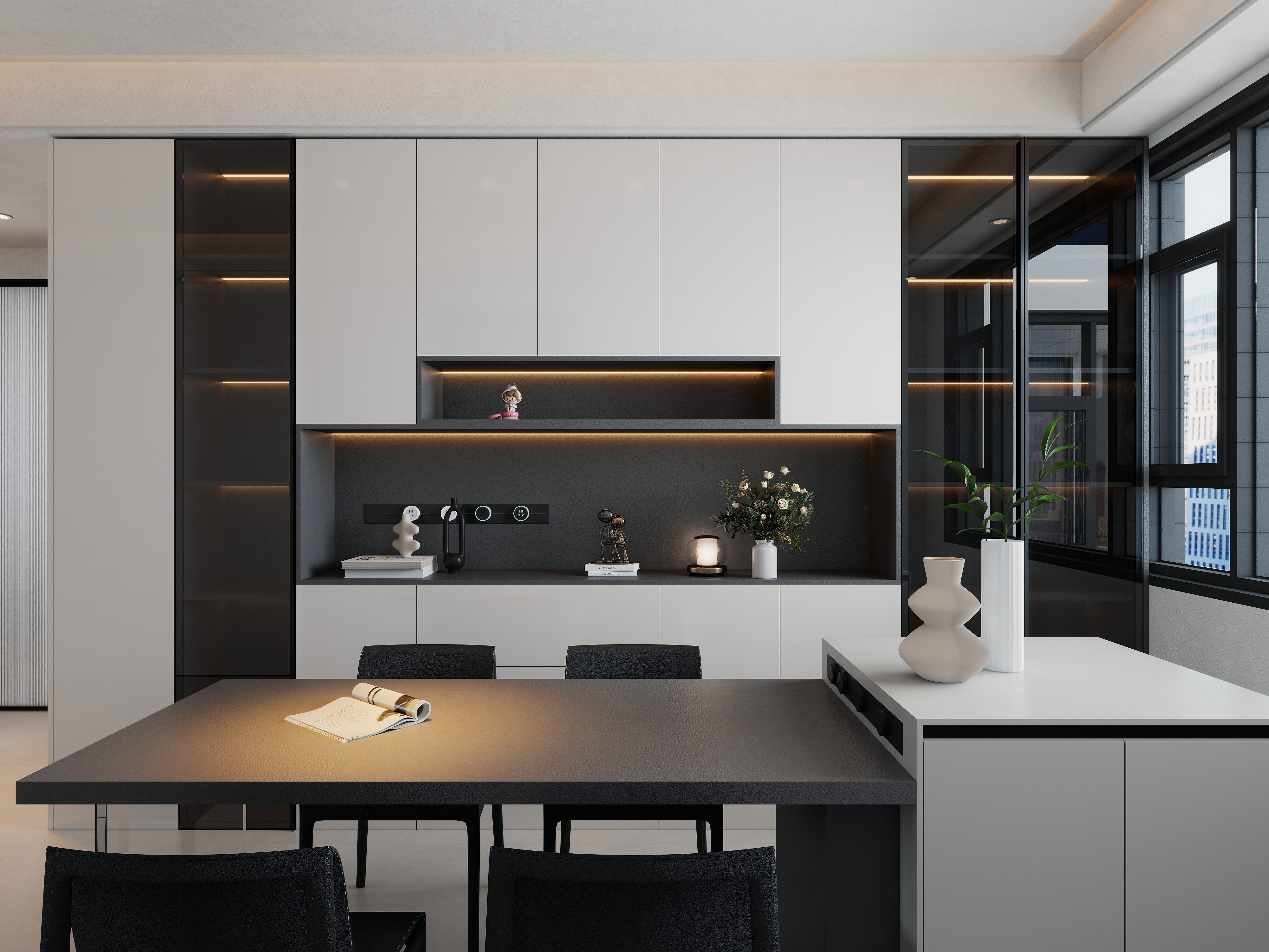 艺雅丽-132平现代简约 装修效果图