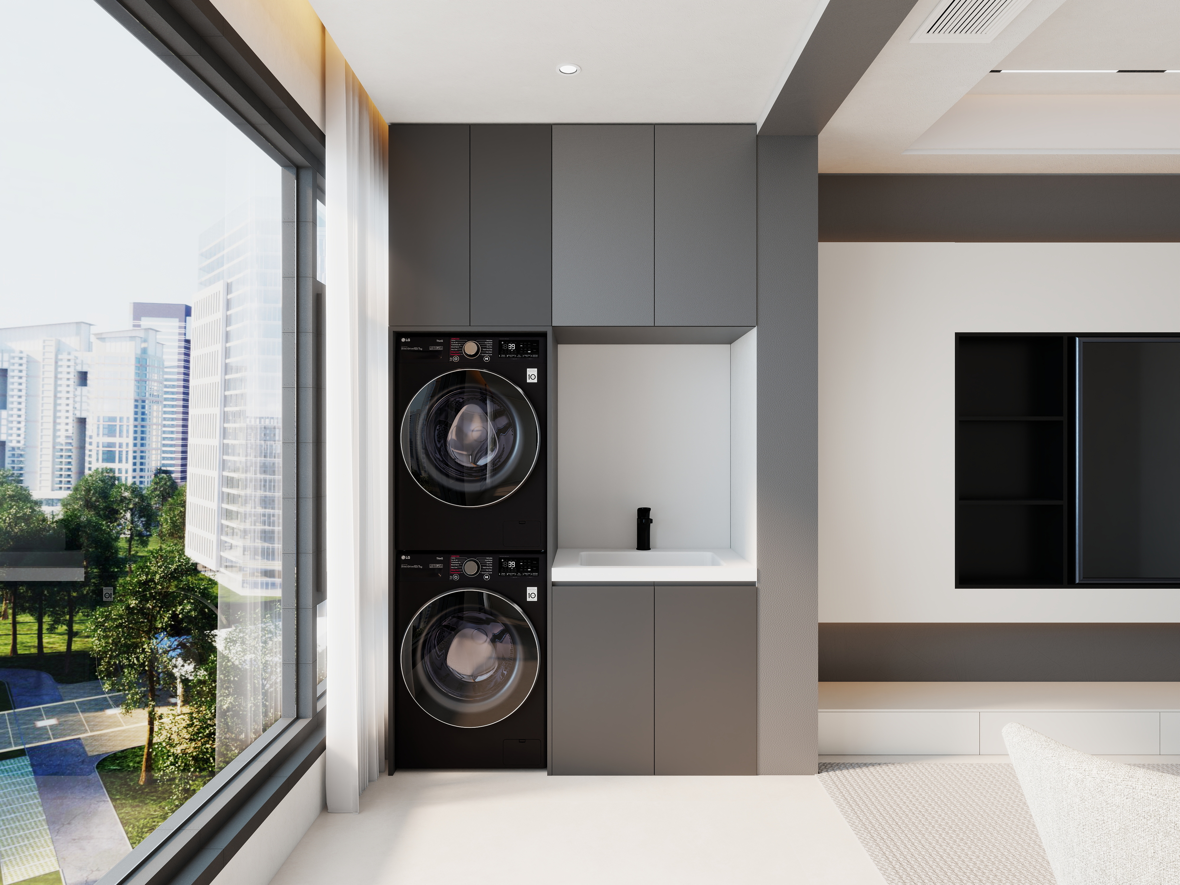 艺雅丽-132平现代简约装修效果图