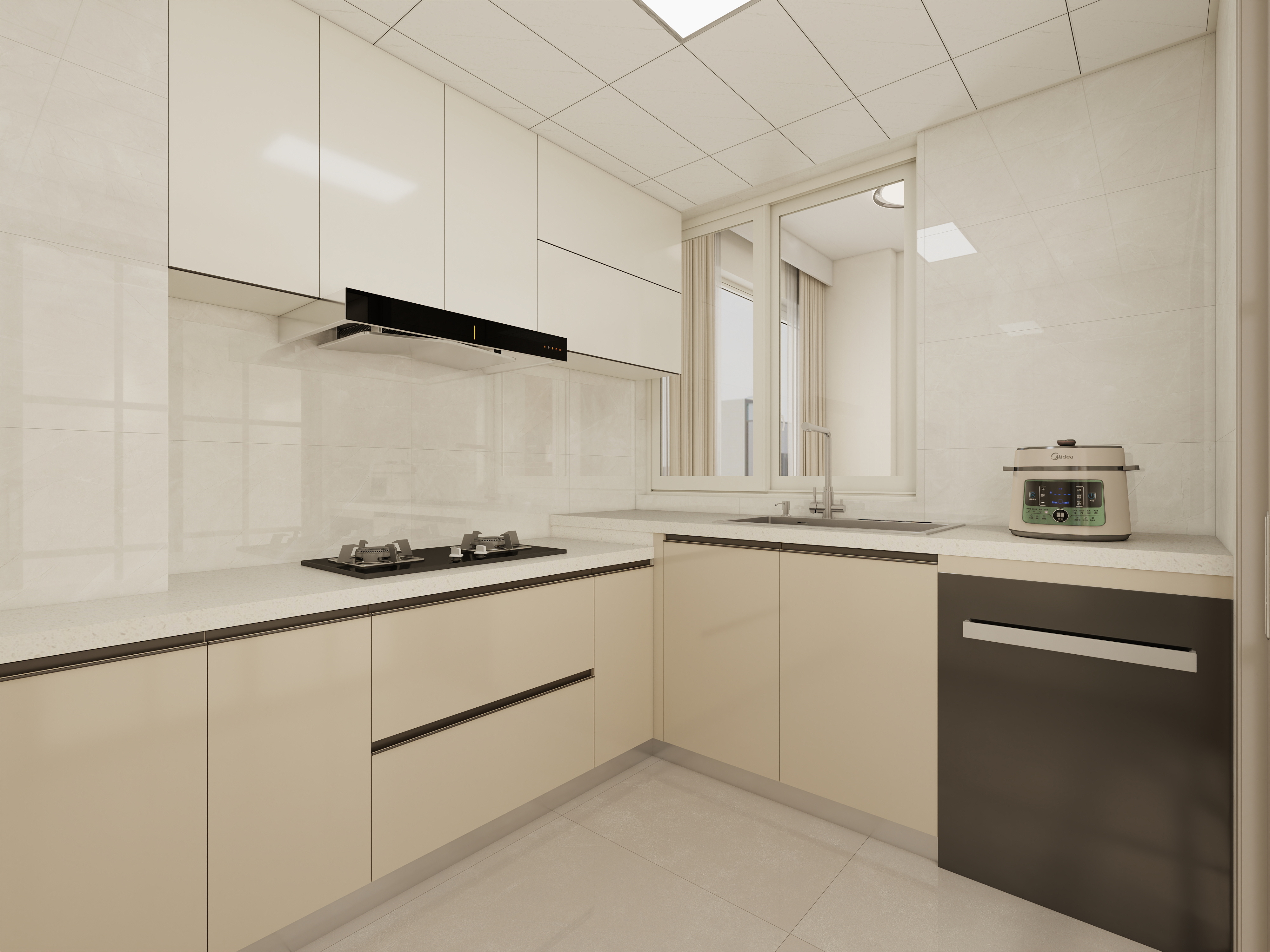 惠州装修找沫竹-惠州-双城国际-奶馨装修效果图