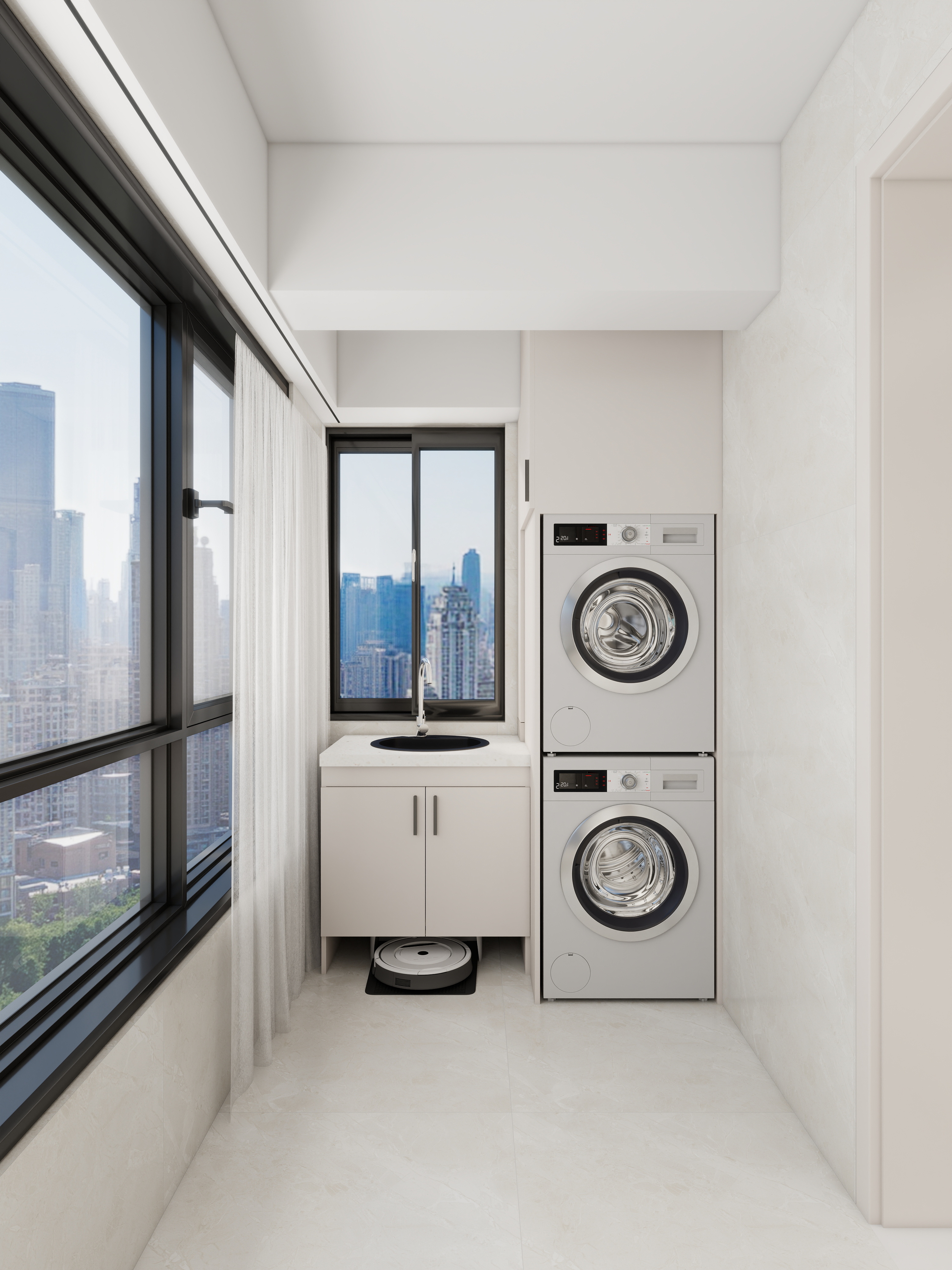 3DVRX-龙翔·中央檀府112㎡3室装修效果图