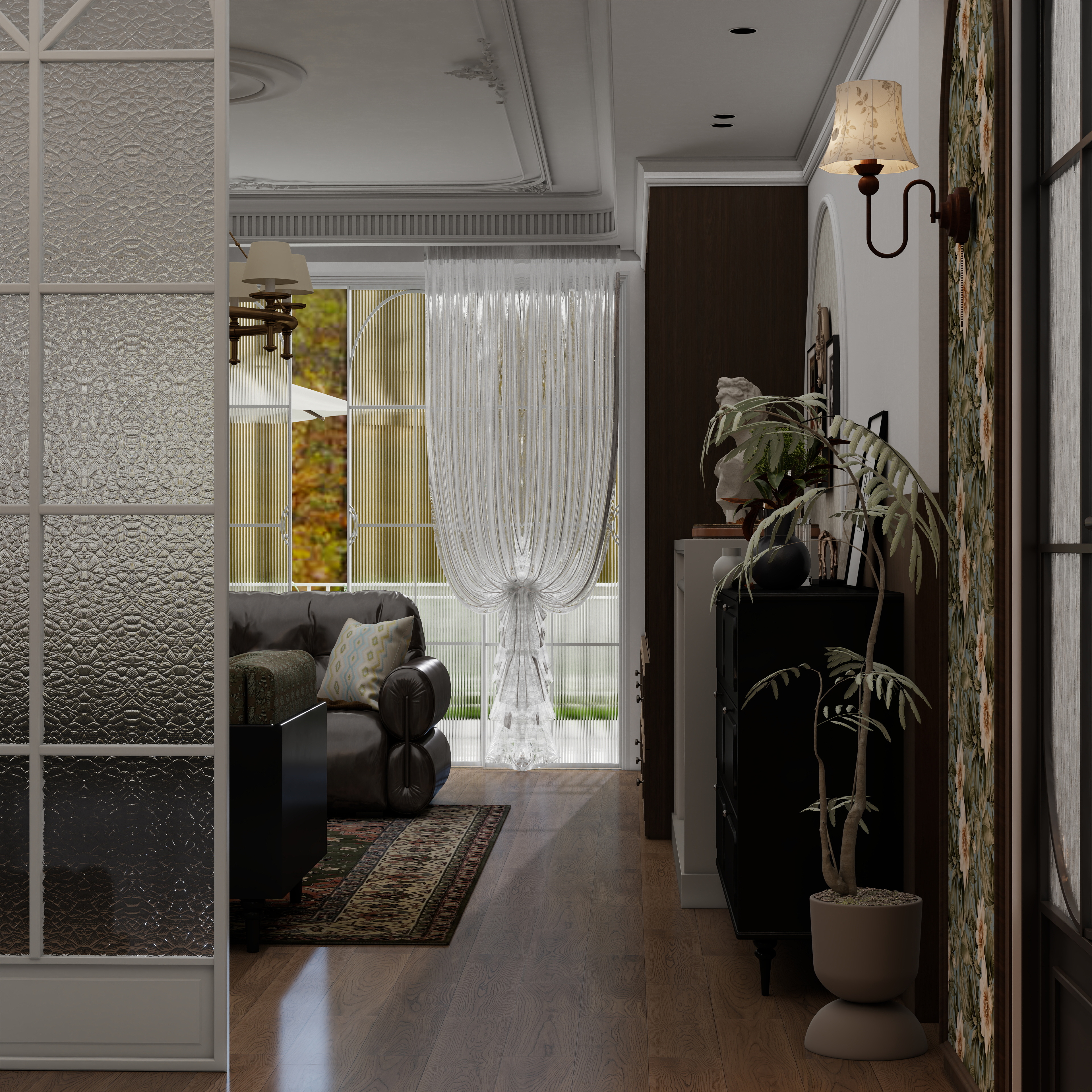 崎怪的上单-美式复古平层-装修设计方案