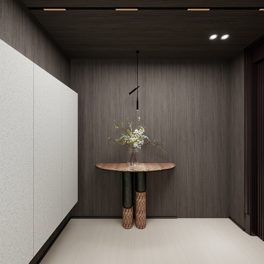 柠檬鱼宝-现代极简风140方3室一层客餐厅装修效果图第3张