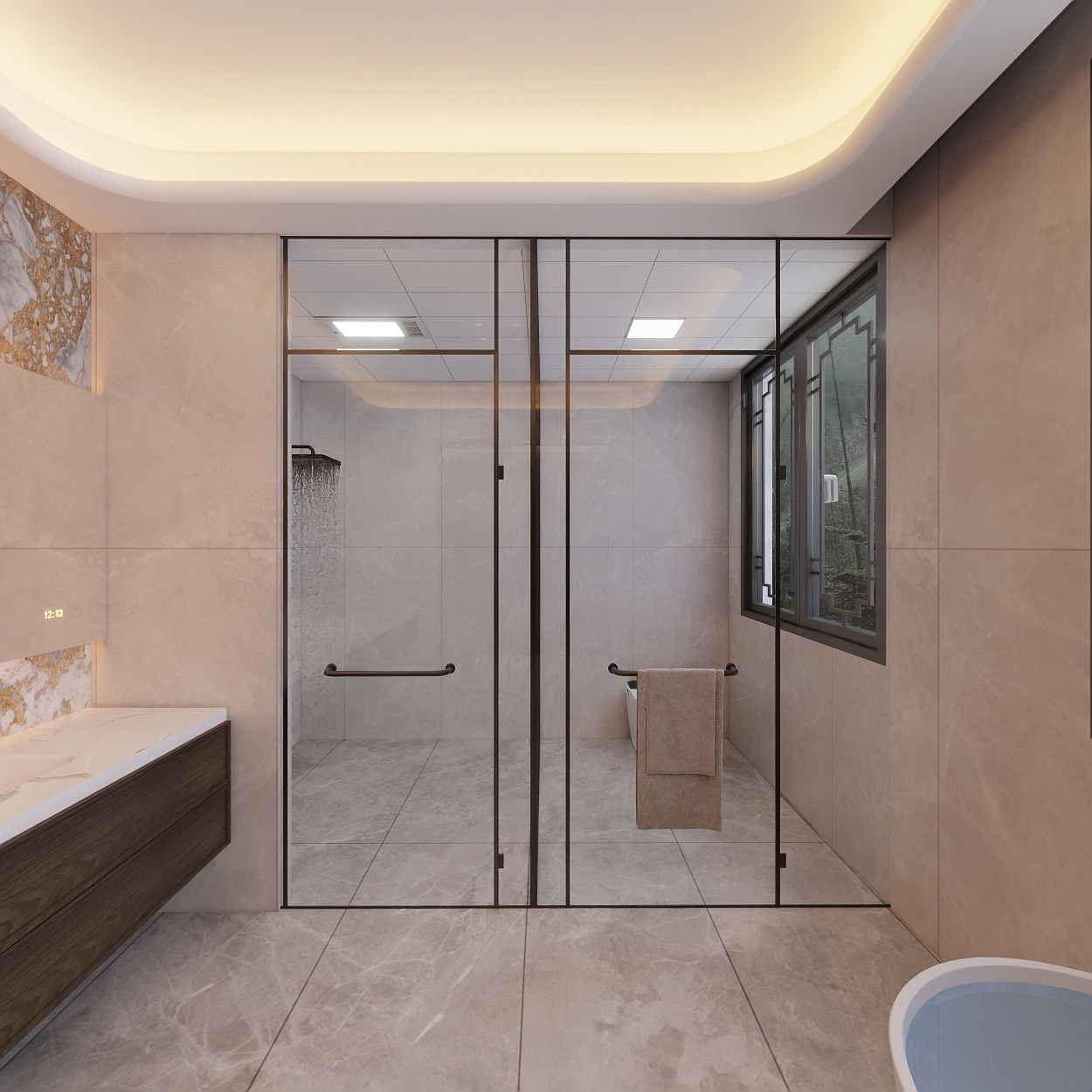 .midIbjc-玖珑御府 -58栋四层4F北次卧装修效果图第3张