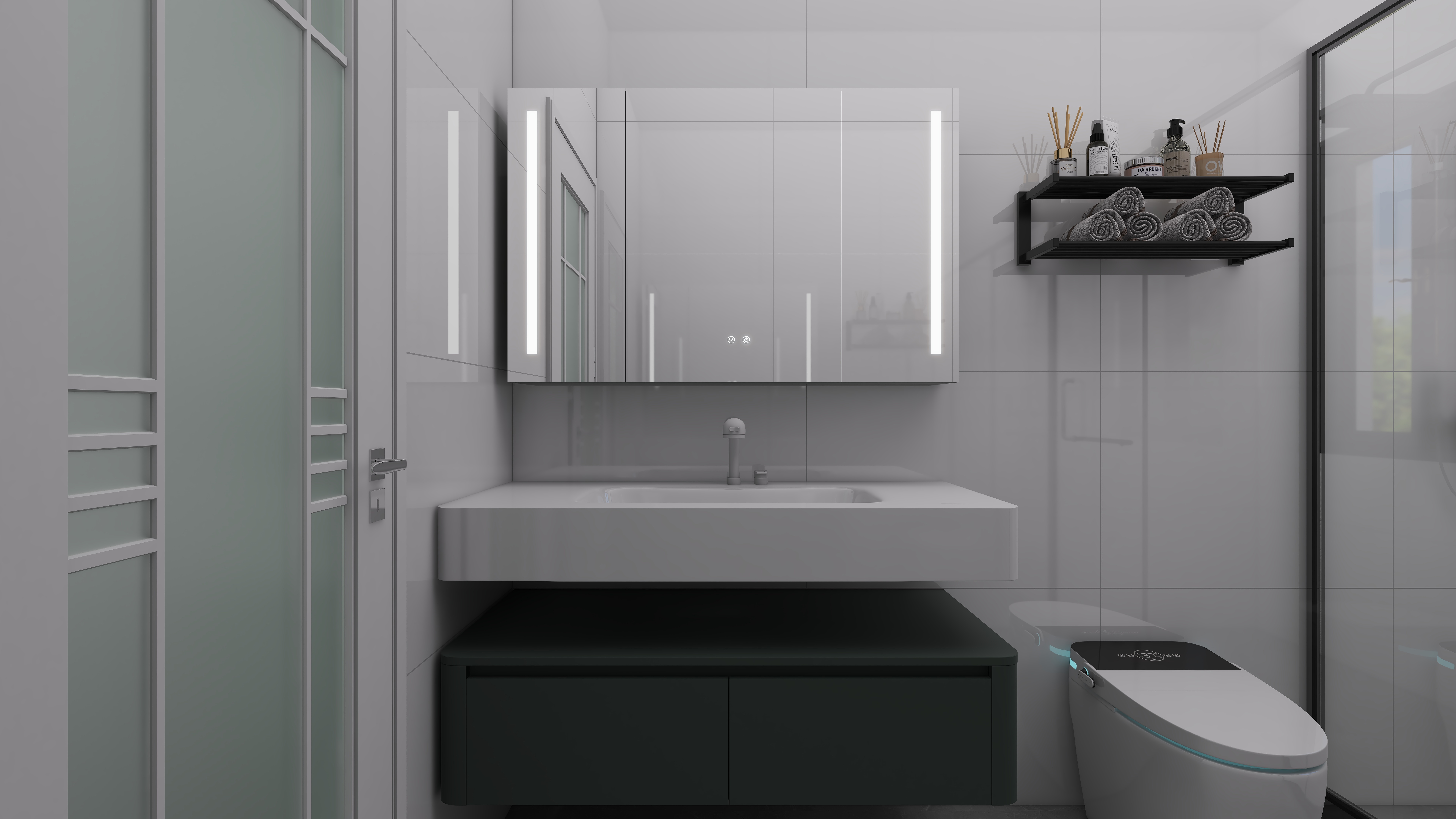 少年已不年少了-600㎡别墅7室三层主卫装修效果图第2张