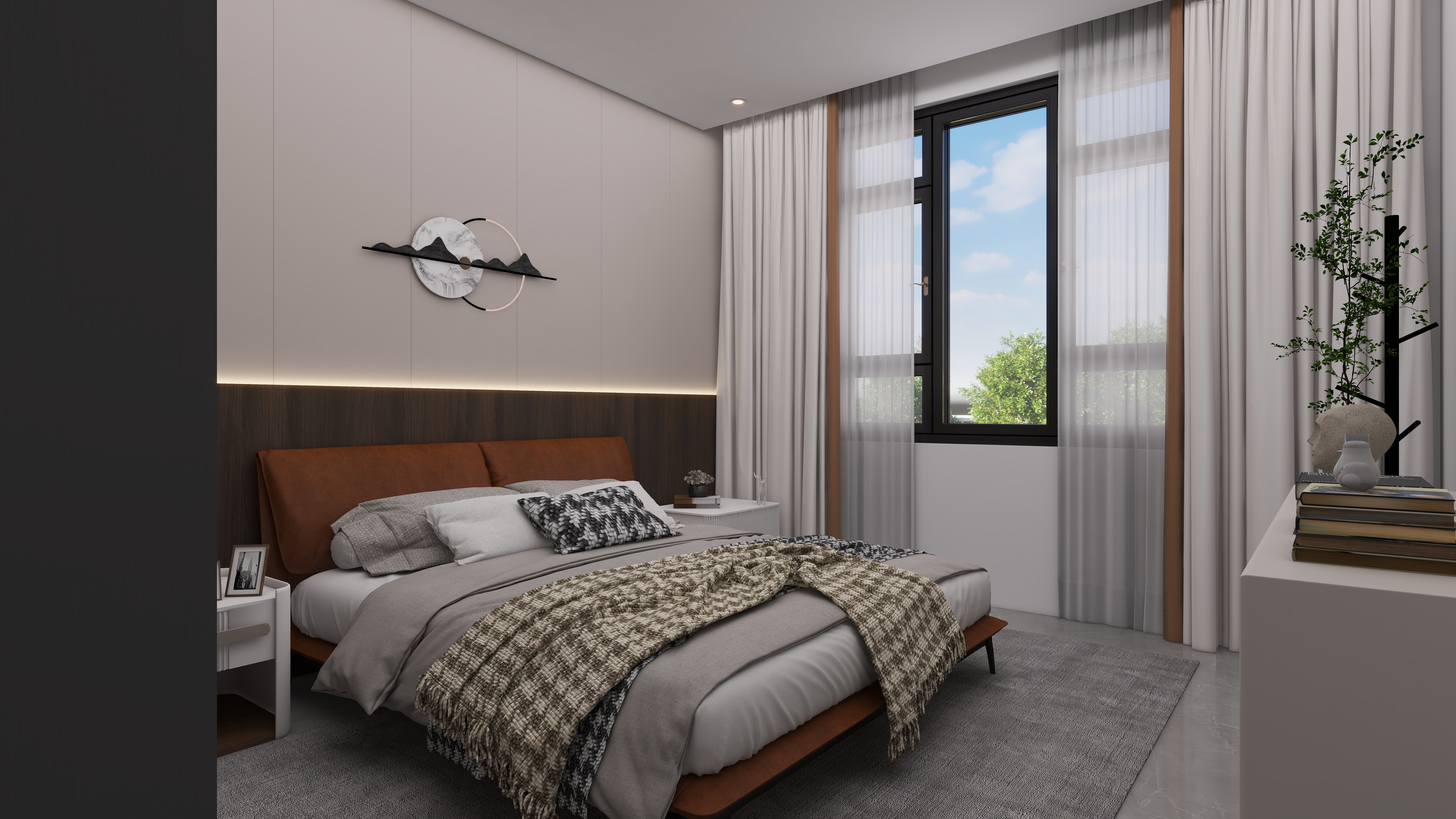 少年已不年少了-600㎡别墅7室三层卧室装修效果图第2张