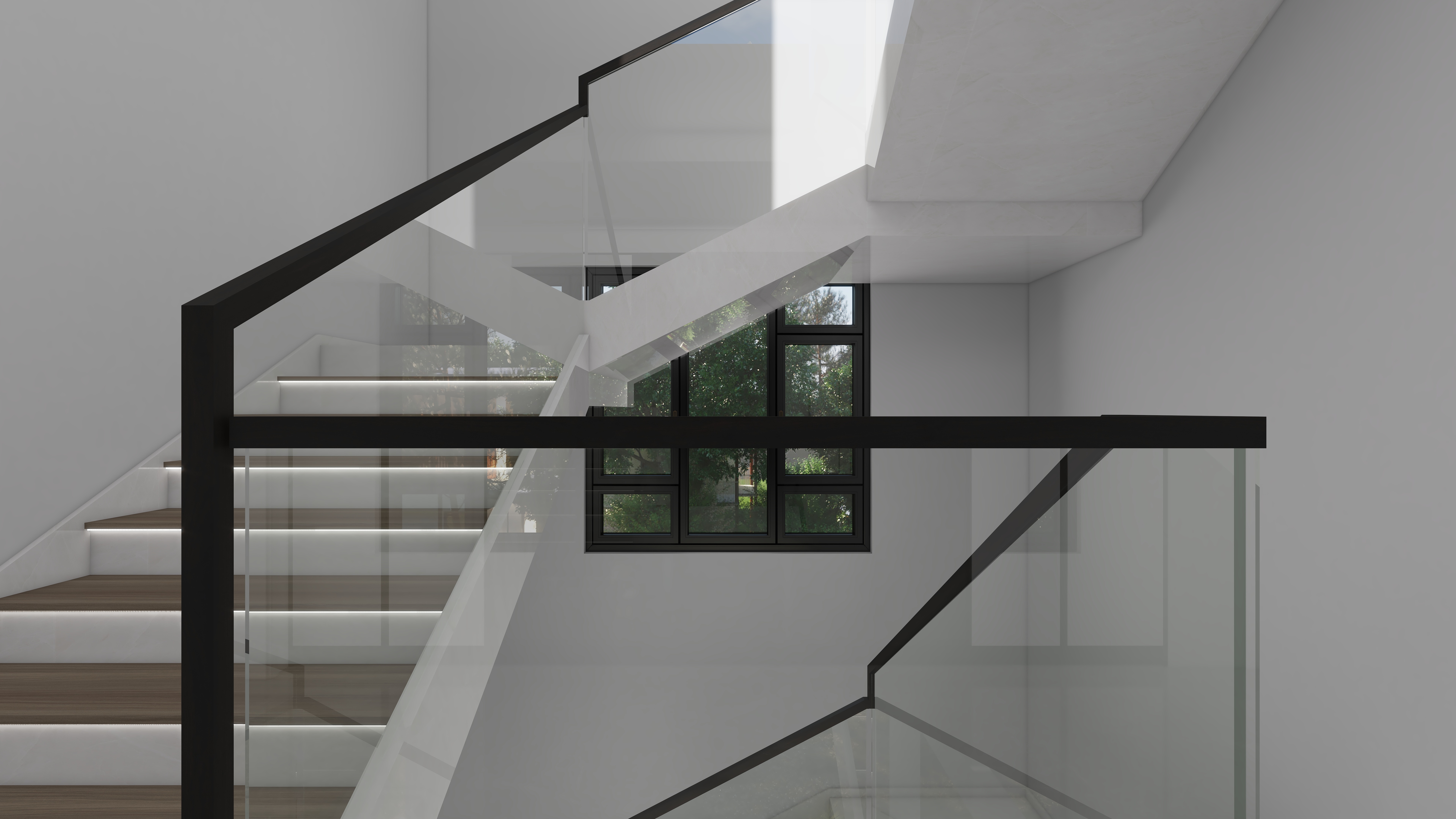 少年已不年少了-600㎡别墅7室三层走廊装修效果图第1张