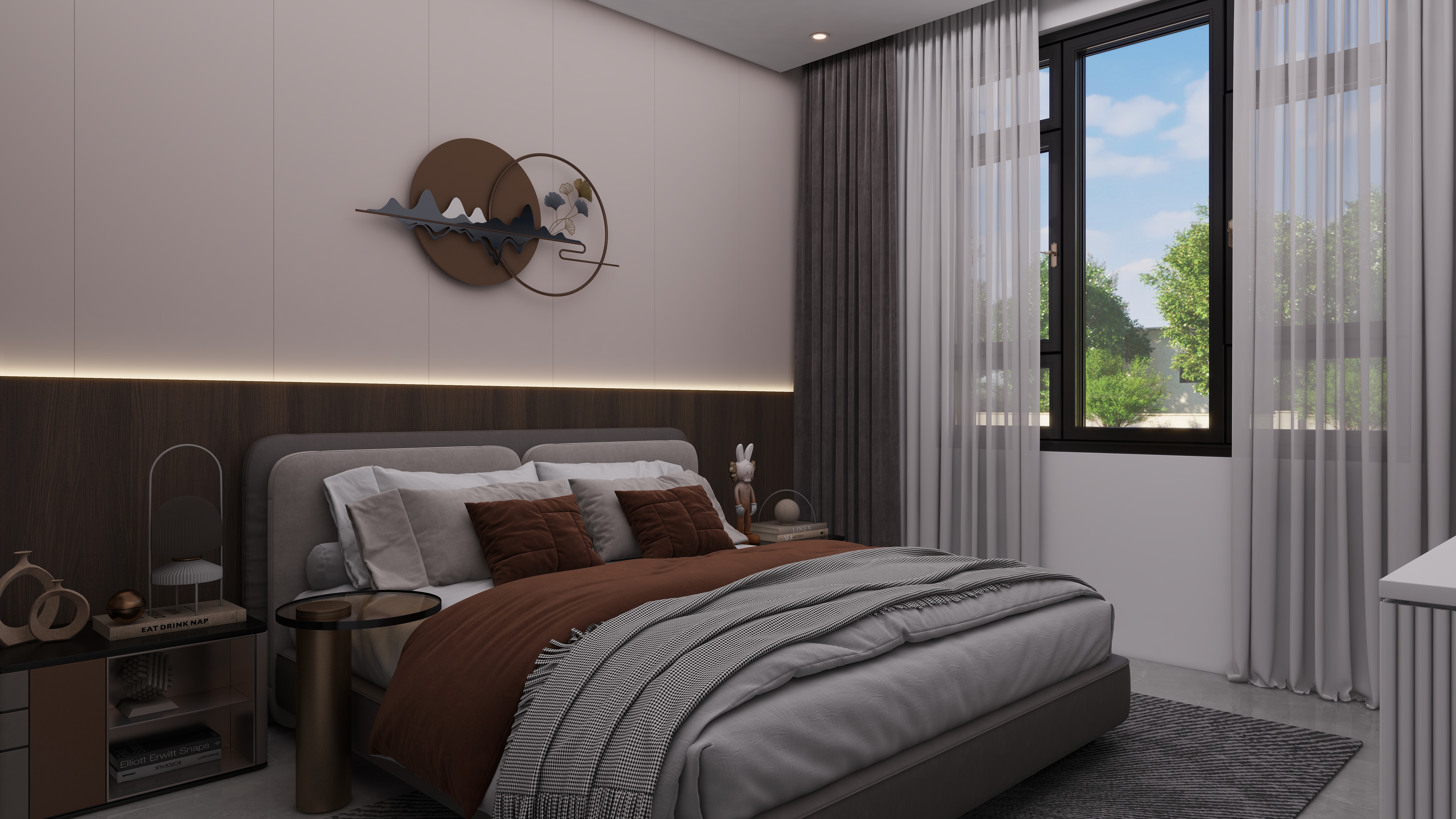 少年已不年少了-600㎡别墅7室一层老人房装修效果图第3张