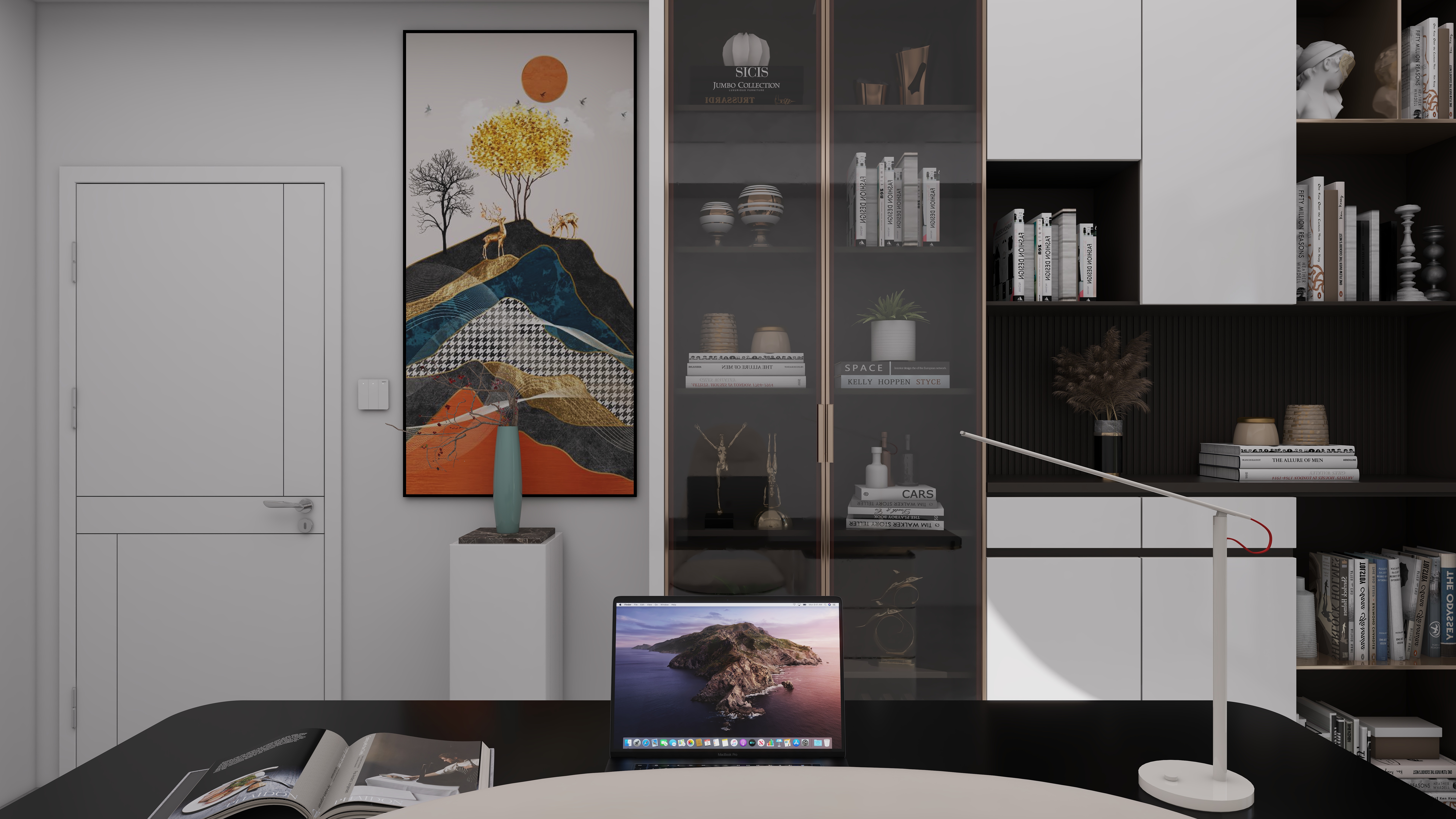 少年已不年少了-600㎡别墅7室三层书房装修效果图第5张