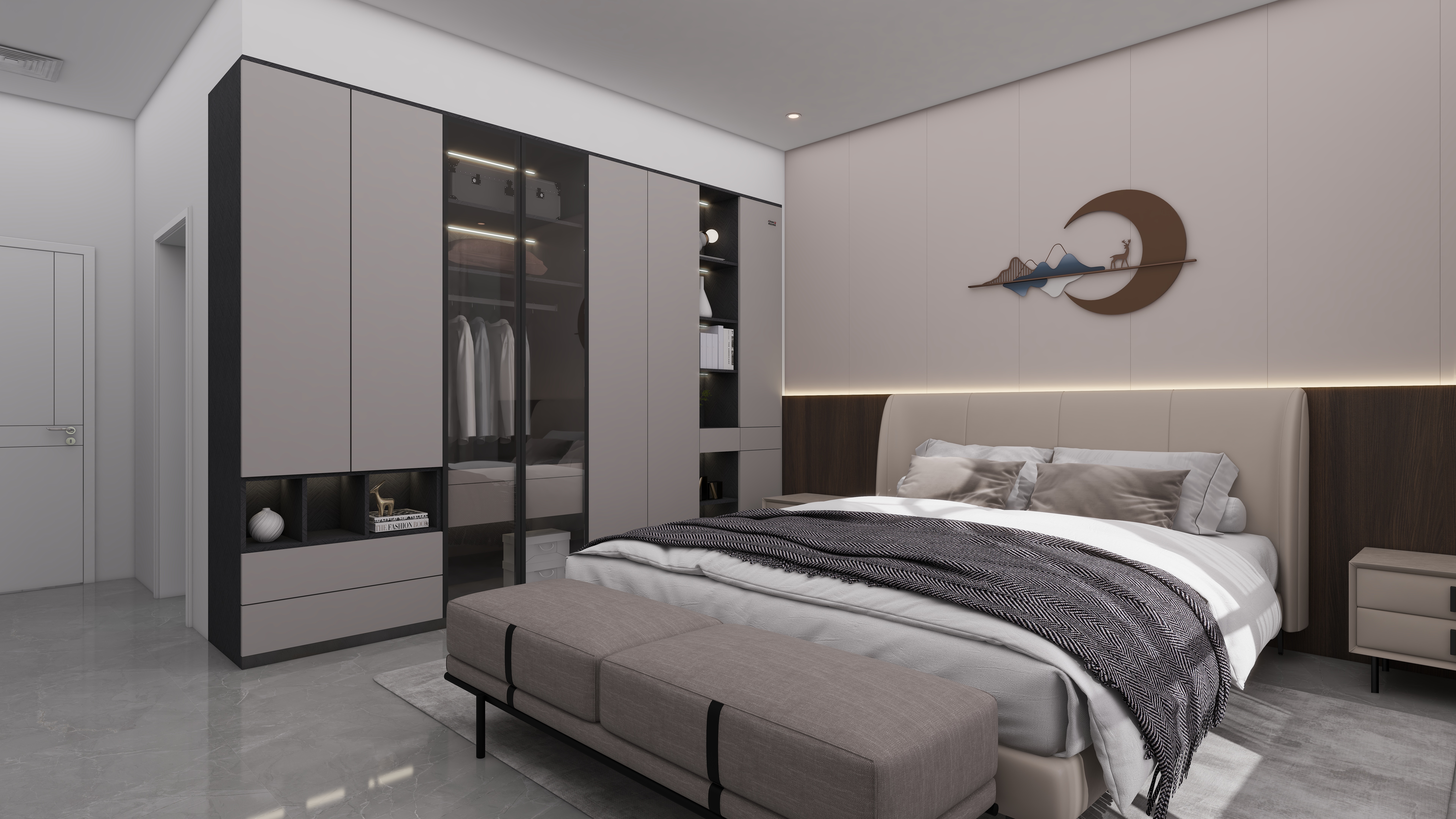 少年已不年少了-600㎡别墅7室三层主卧装修效果图第2张