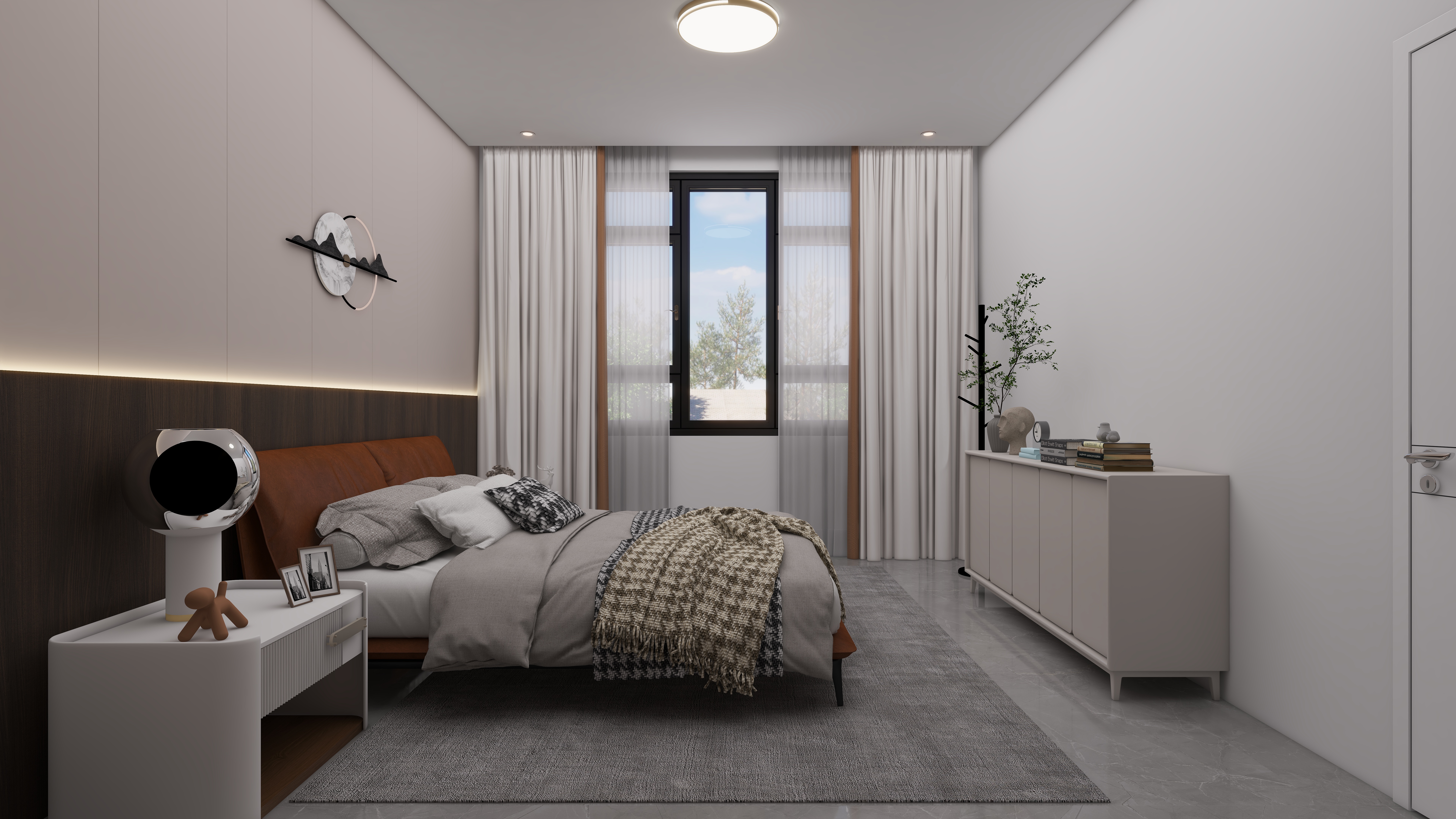 少年已不年少了-600㎡别墅7室三层卧室装修效果图第5张