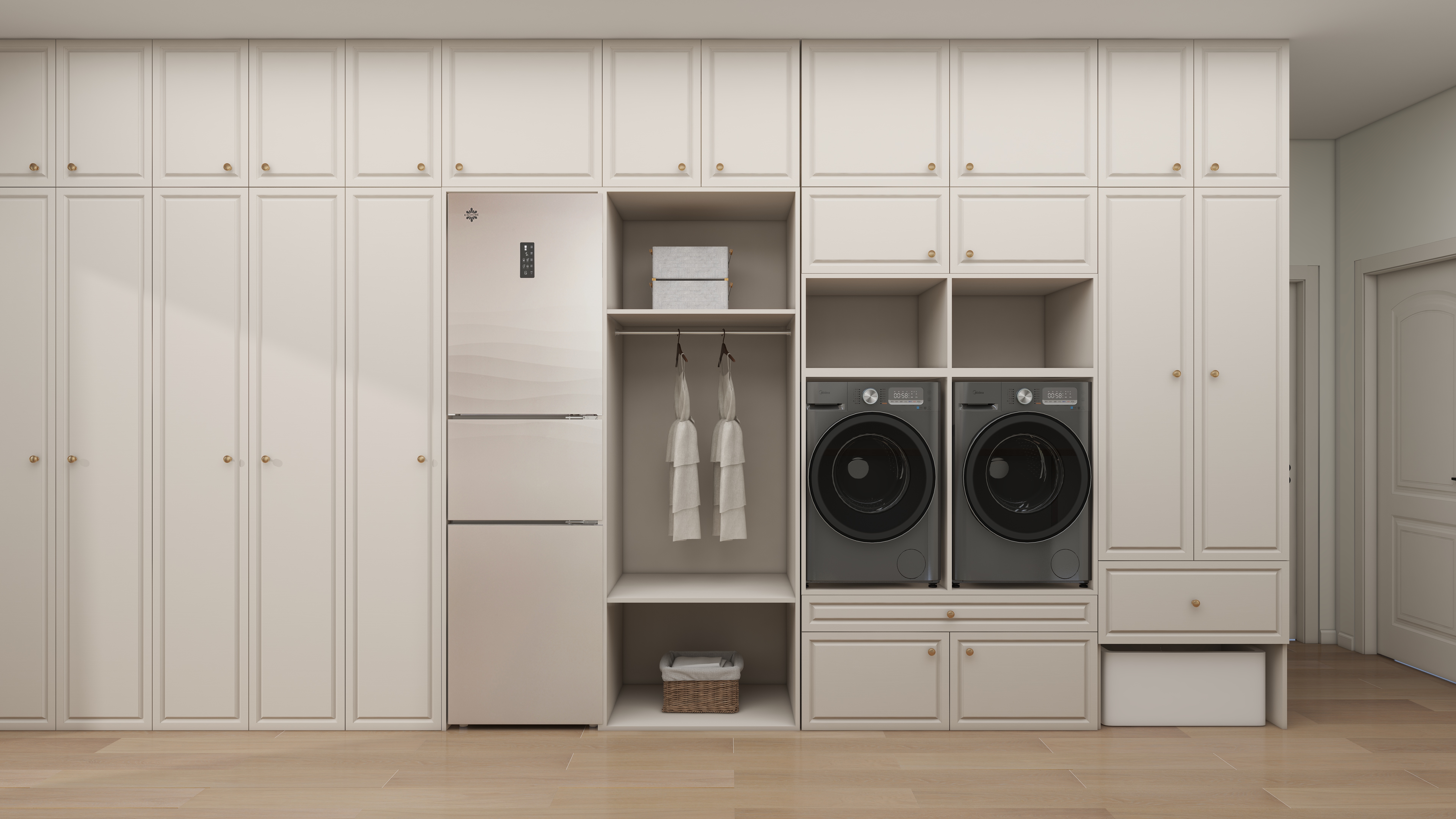 星空设计desgin-简美141㎡3室一层走廊装修效果图第2张