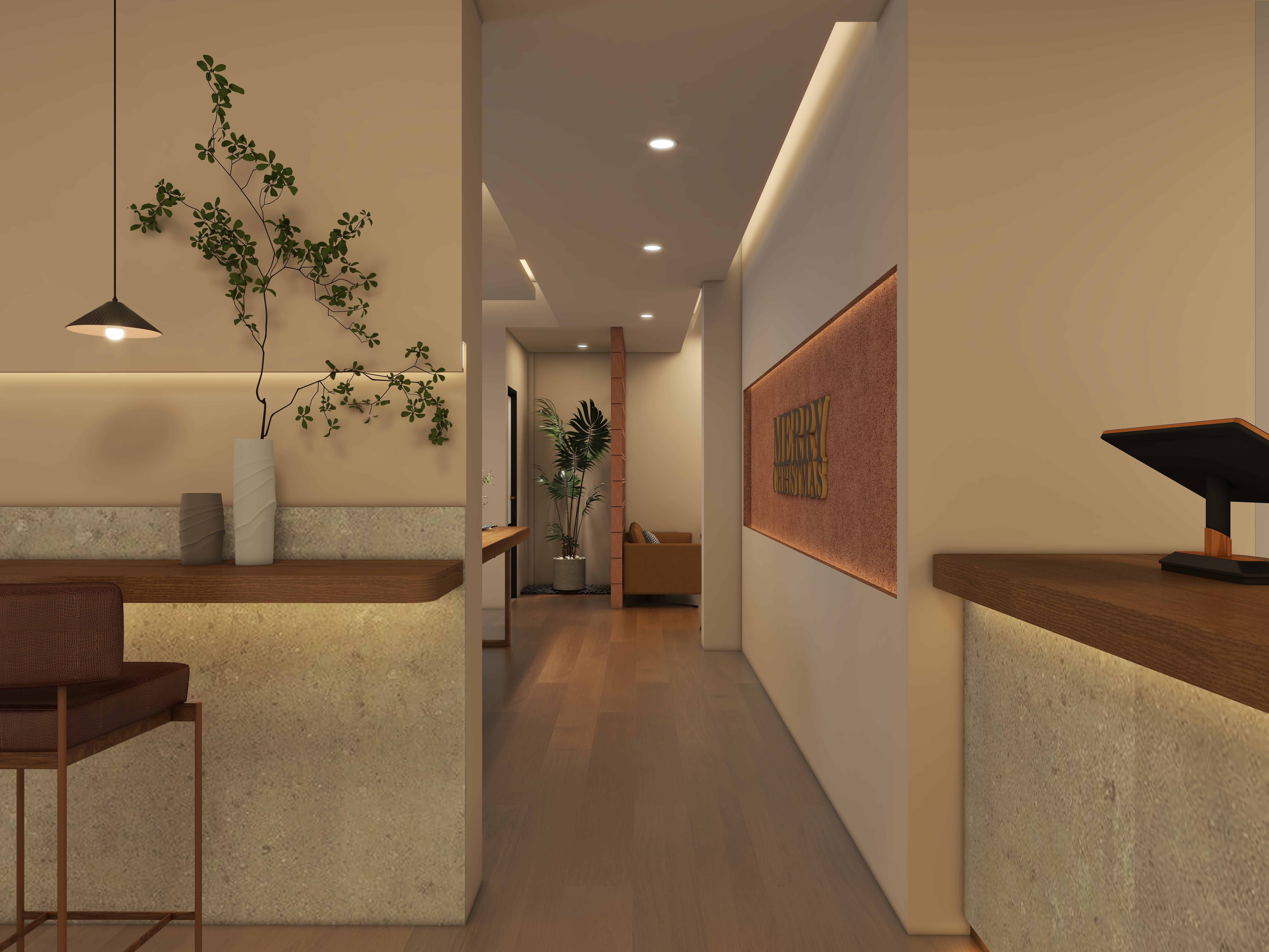 PK空间設記-佛山104房改造氛围感咖啡店一层客餐厅装修效果图第3张