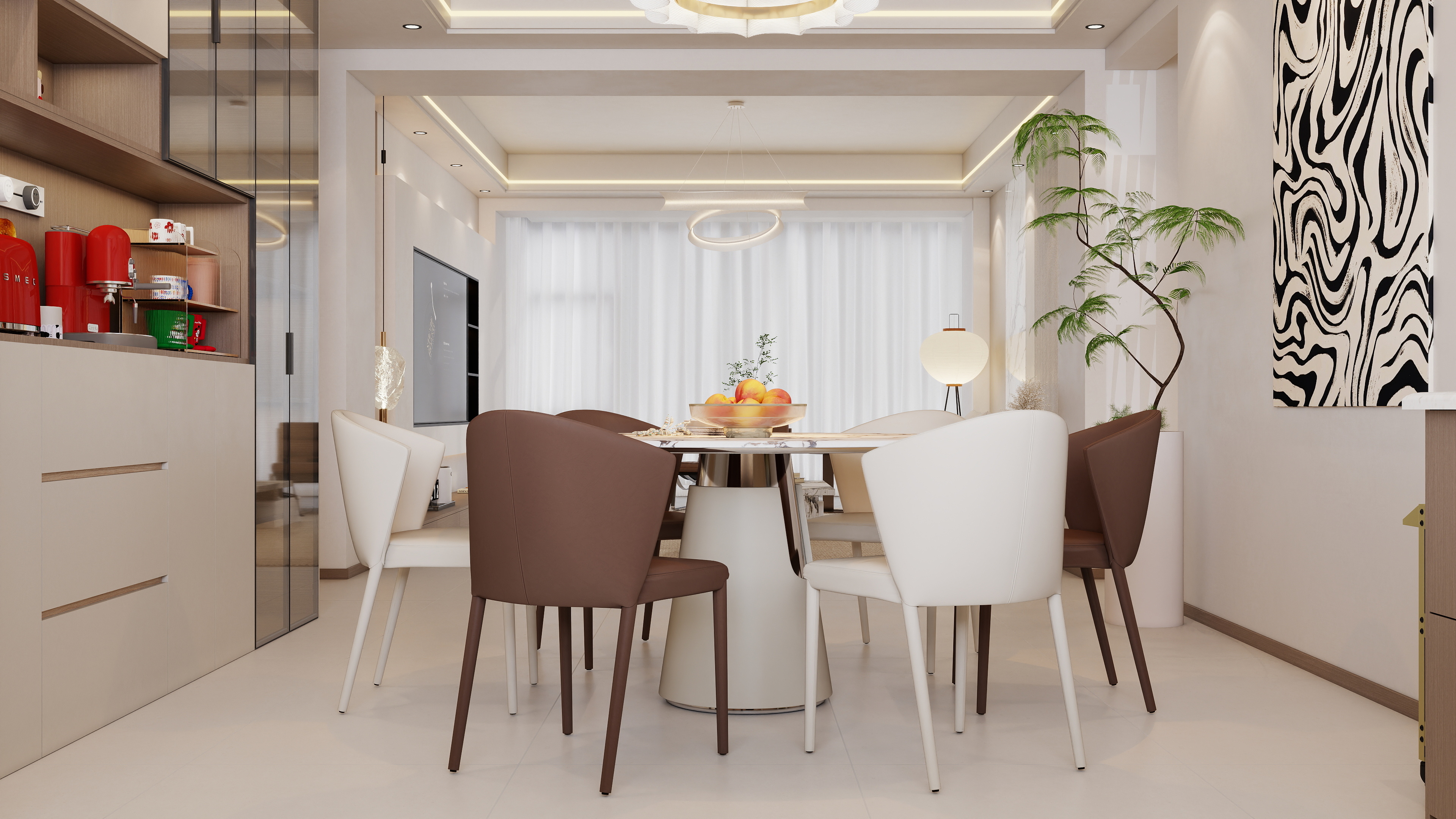 李佳洋-阳光润苑140平现代3室装修效果图