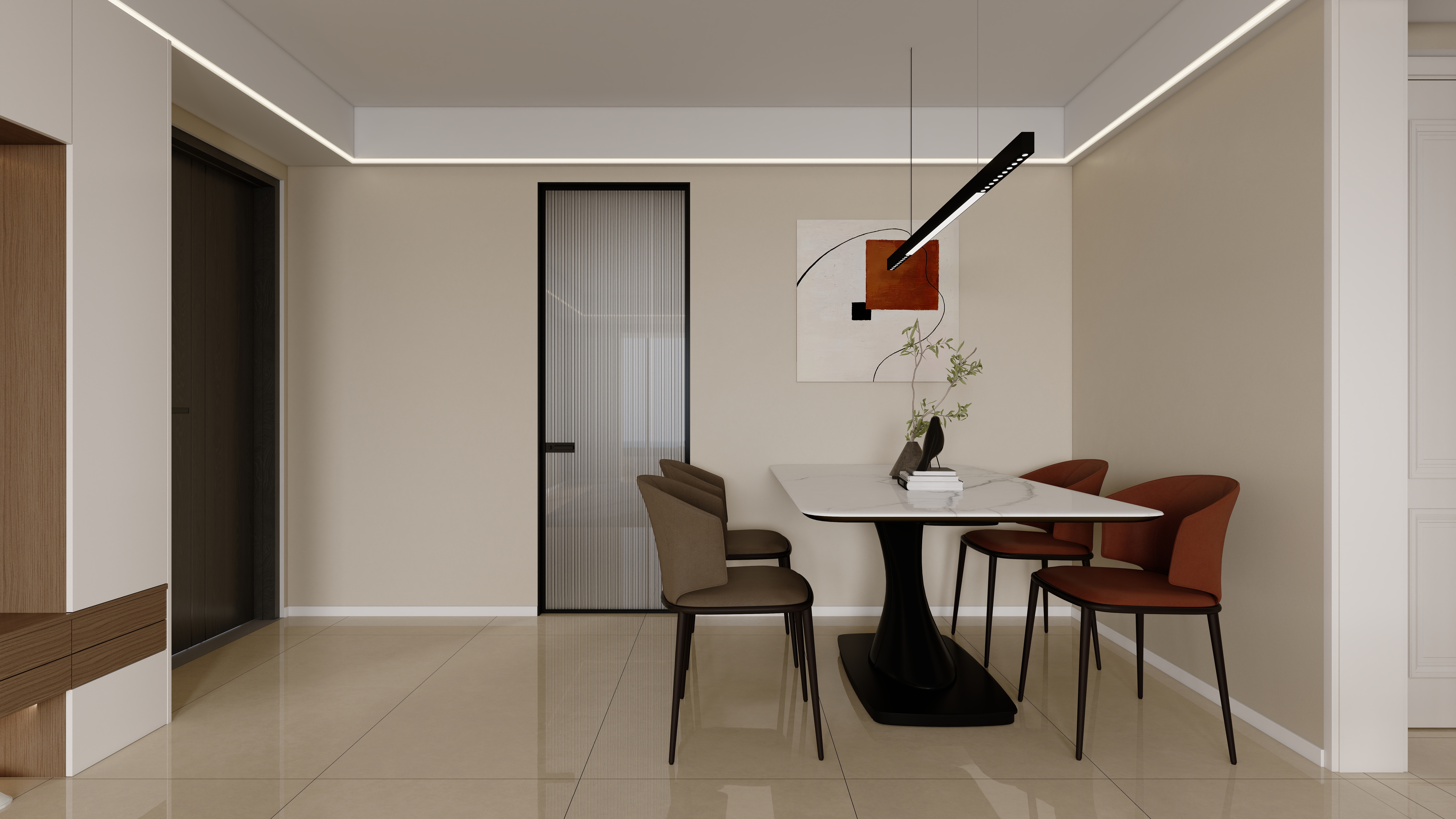 星空设计desgin-现代简约109㎡3室一层客餐厅装修效果图第1张