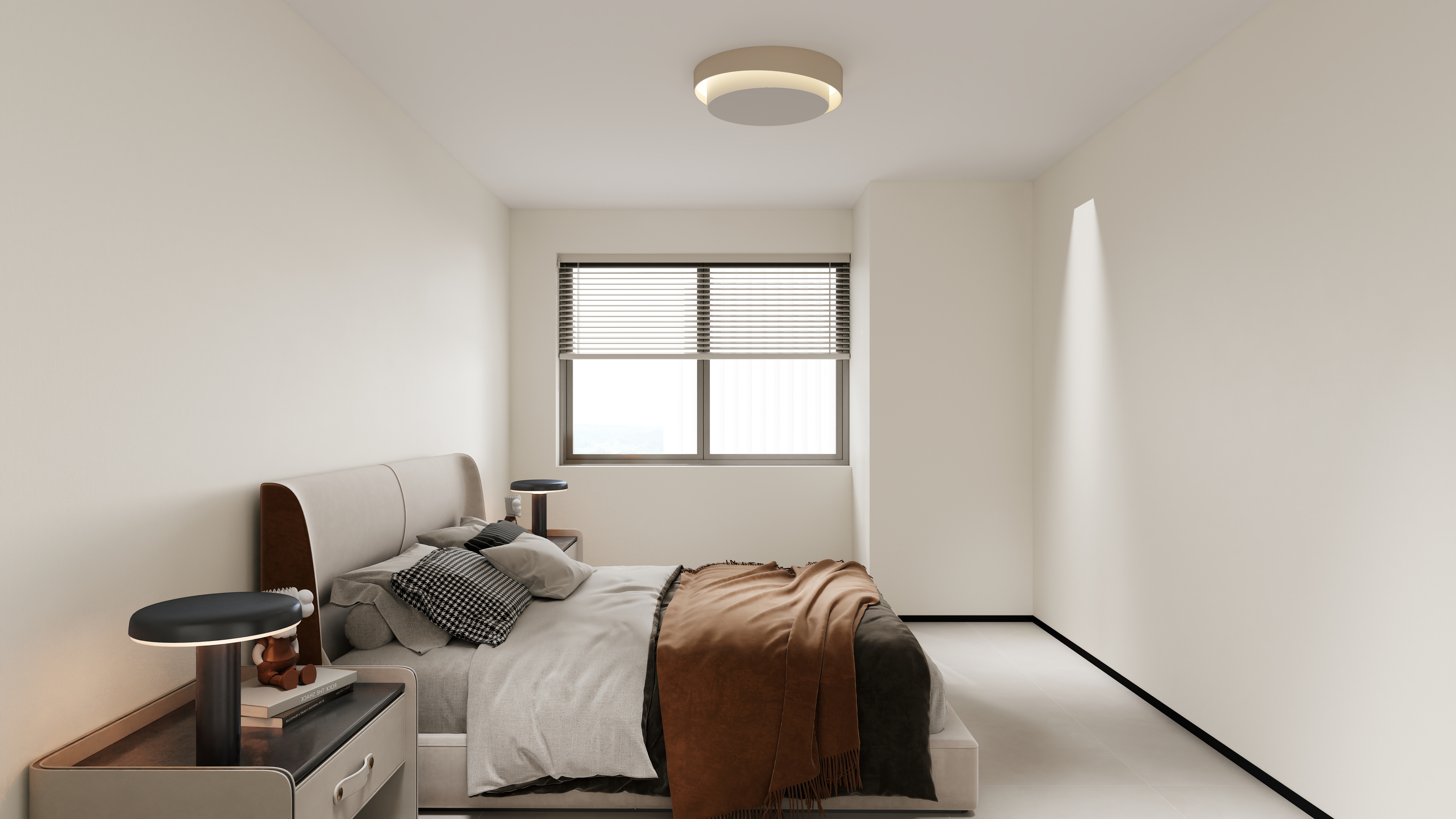 星空设计desgin-现代简约138㎡3室一层主卧装修效果图第2张