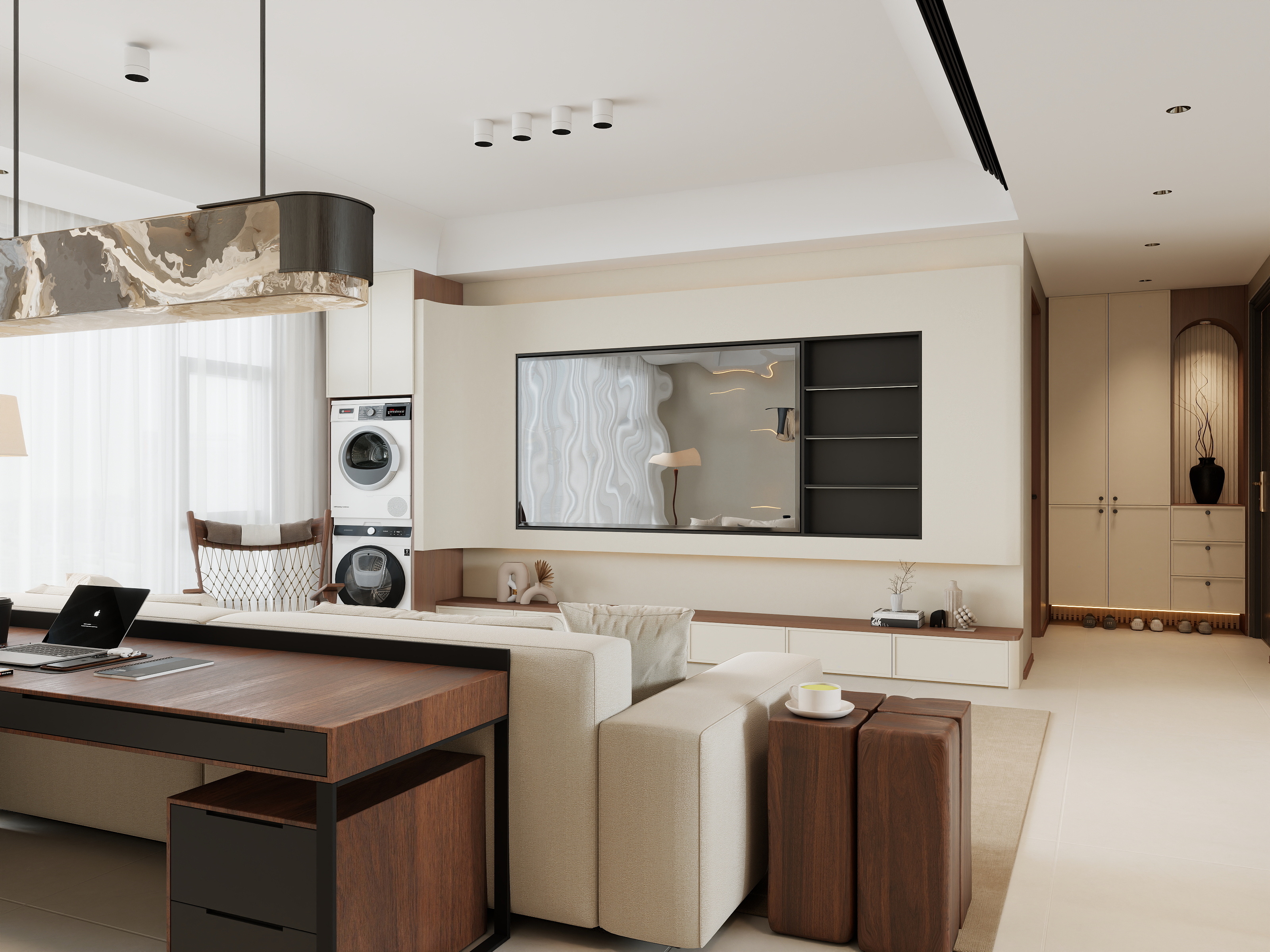 YX空間设计-中古风装修效果图