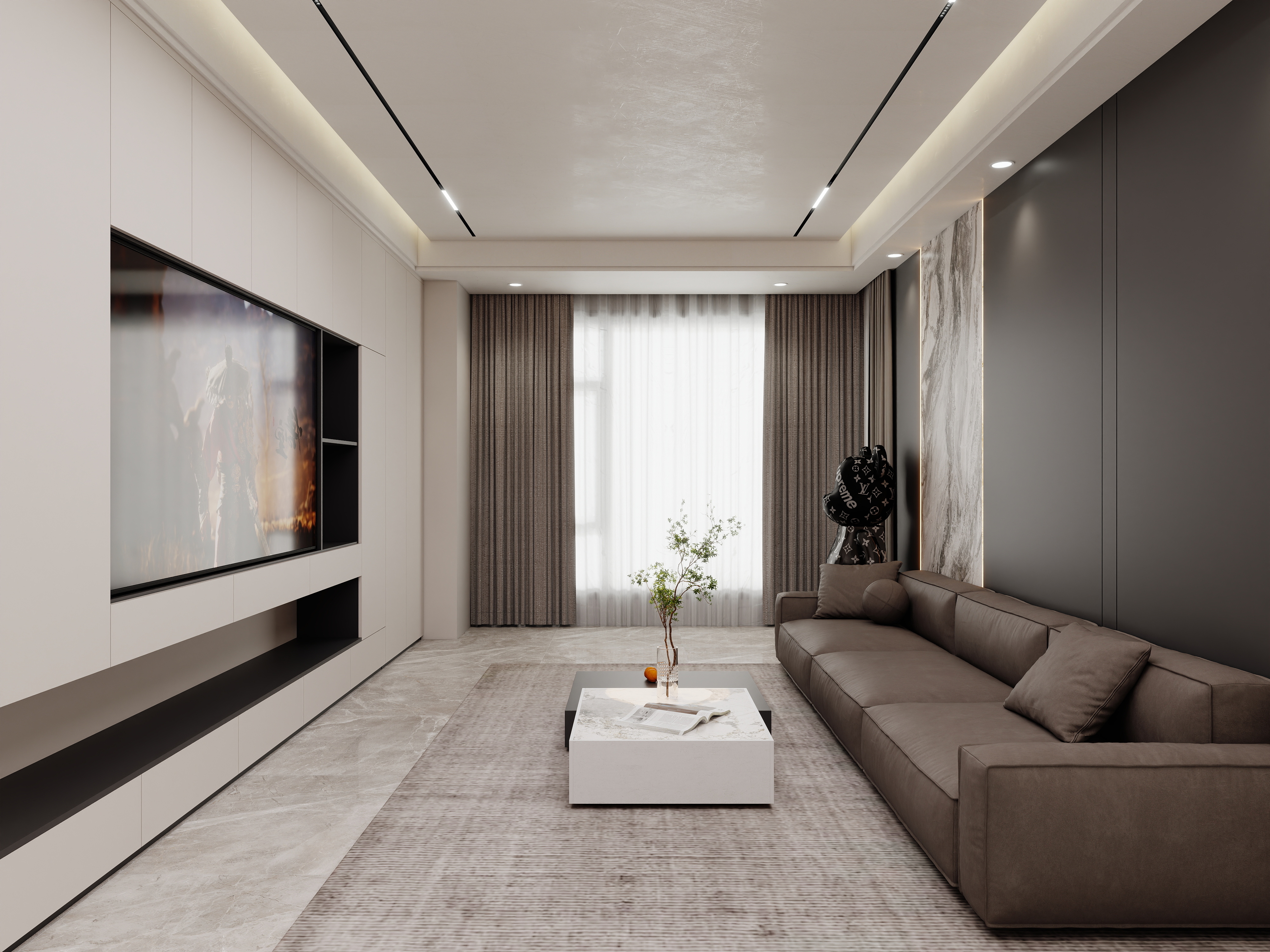 壹诺设计工作室-现代简约 装修效果图