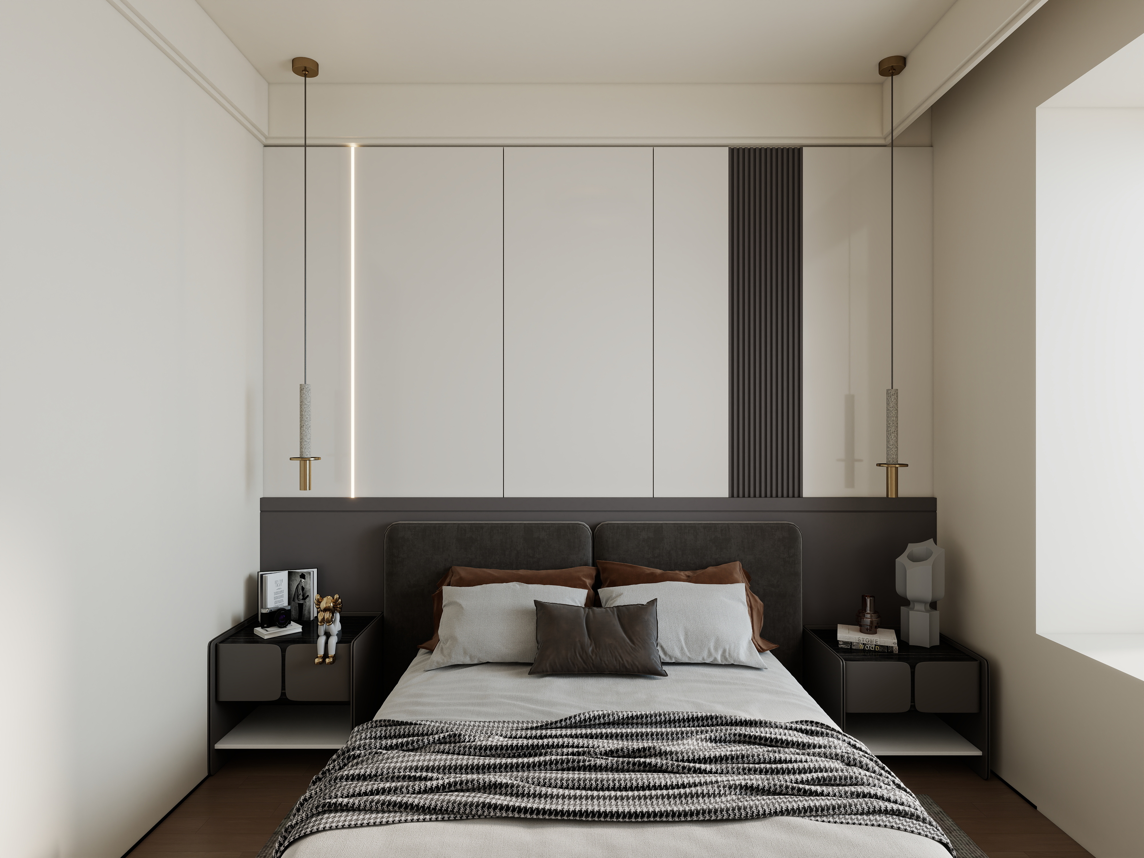 艺雅丽-77平意式装修效果图